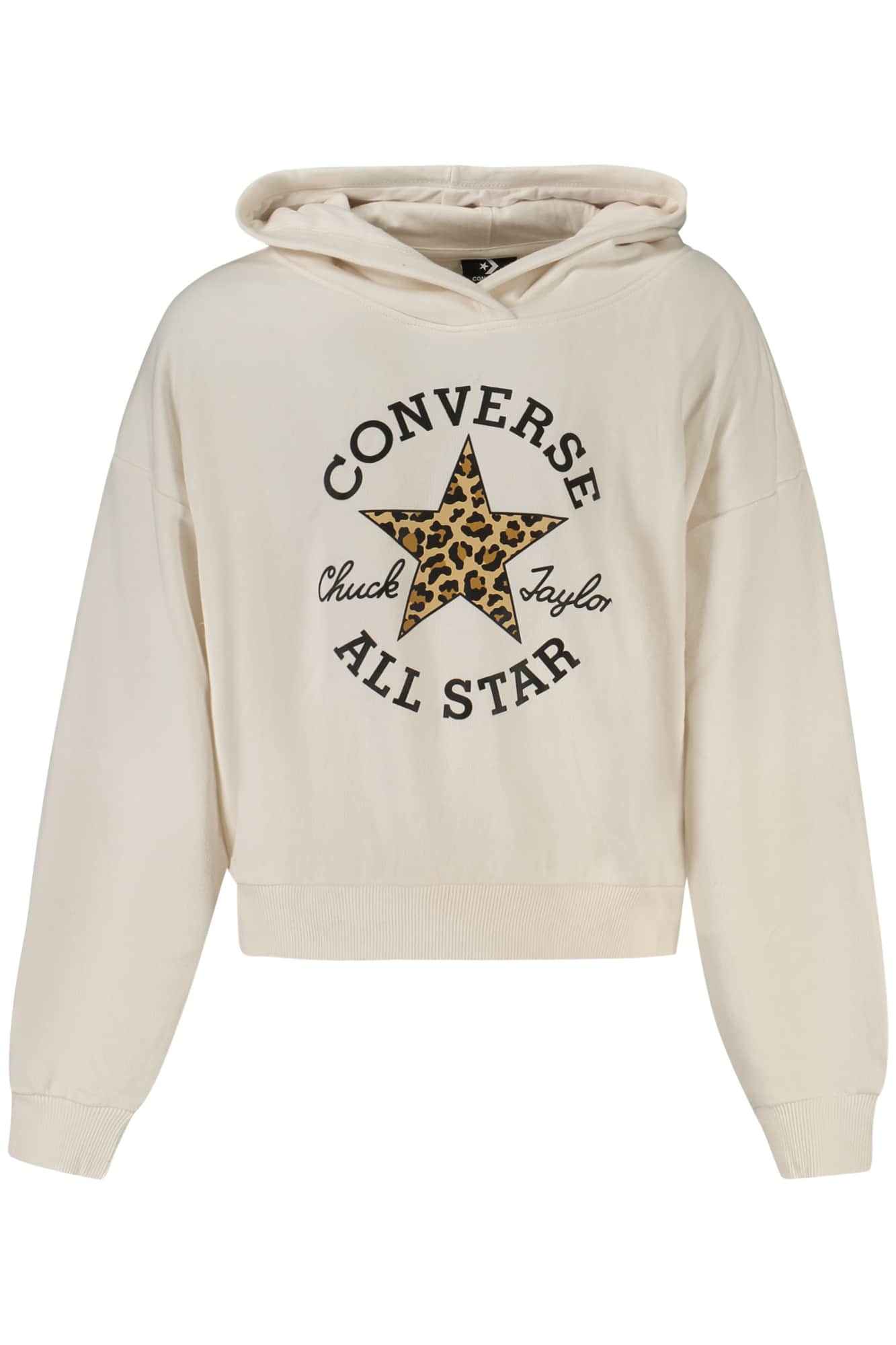 Converse Mädchen Mit Reißverschluss Hoodie, Weiß