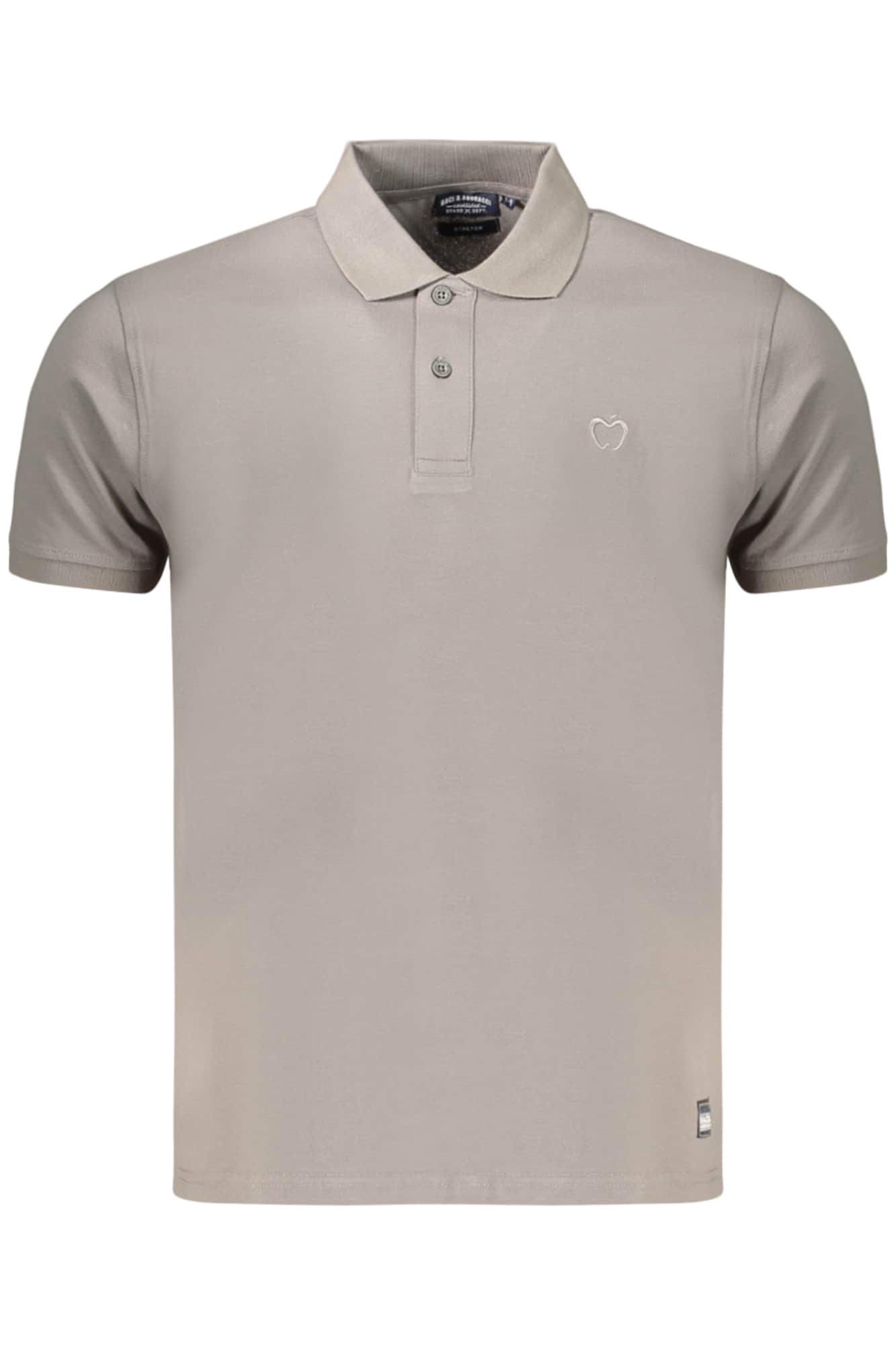Kisses & Hugs Herren Grau Kurzarm Poloshirt