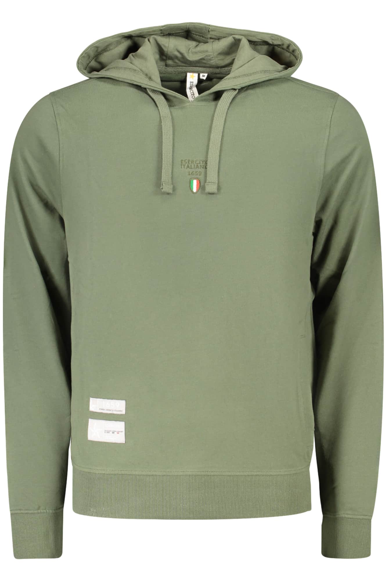 Military academy herren mit reissverschluss sweatshirt, grün