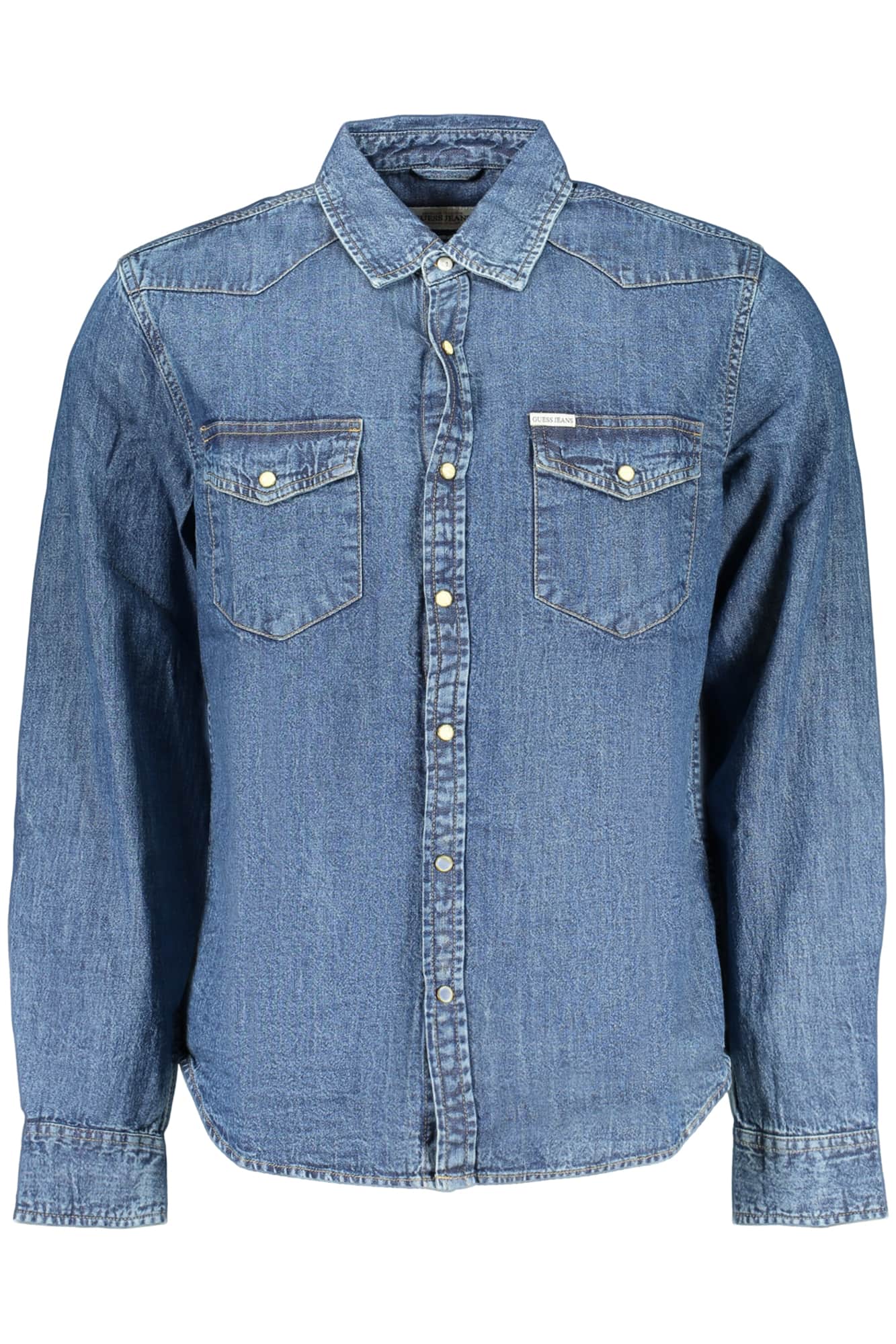 Guess Jeans herren langarm shirt, blau