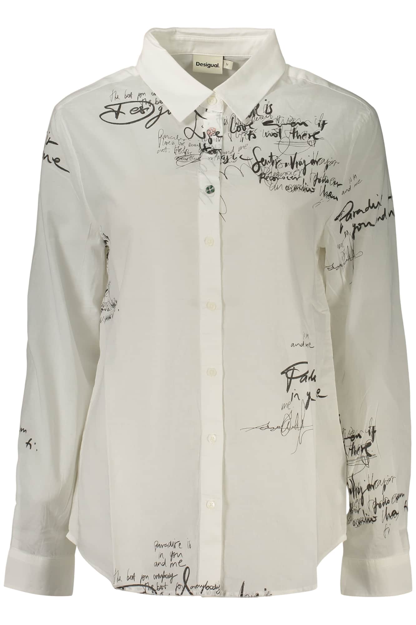 Desigual damen langarm shirt weiss
