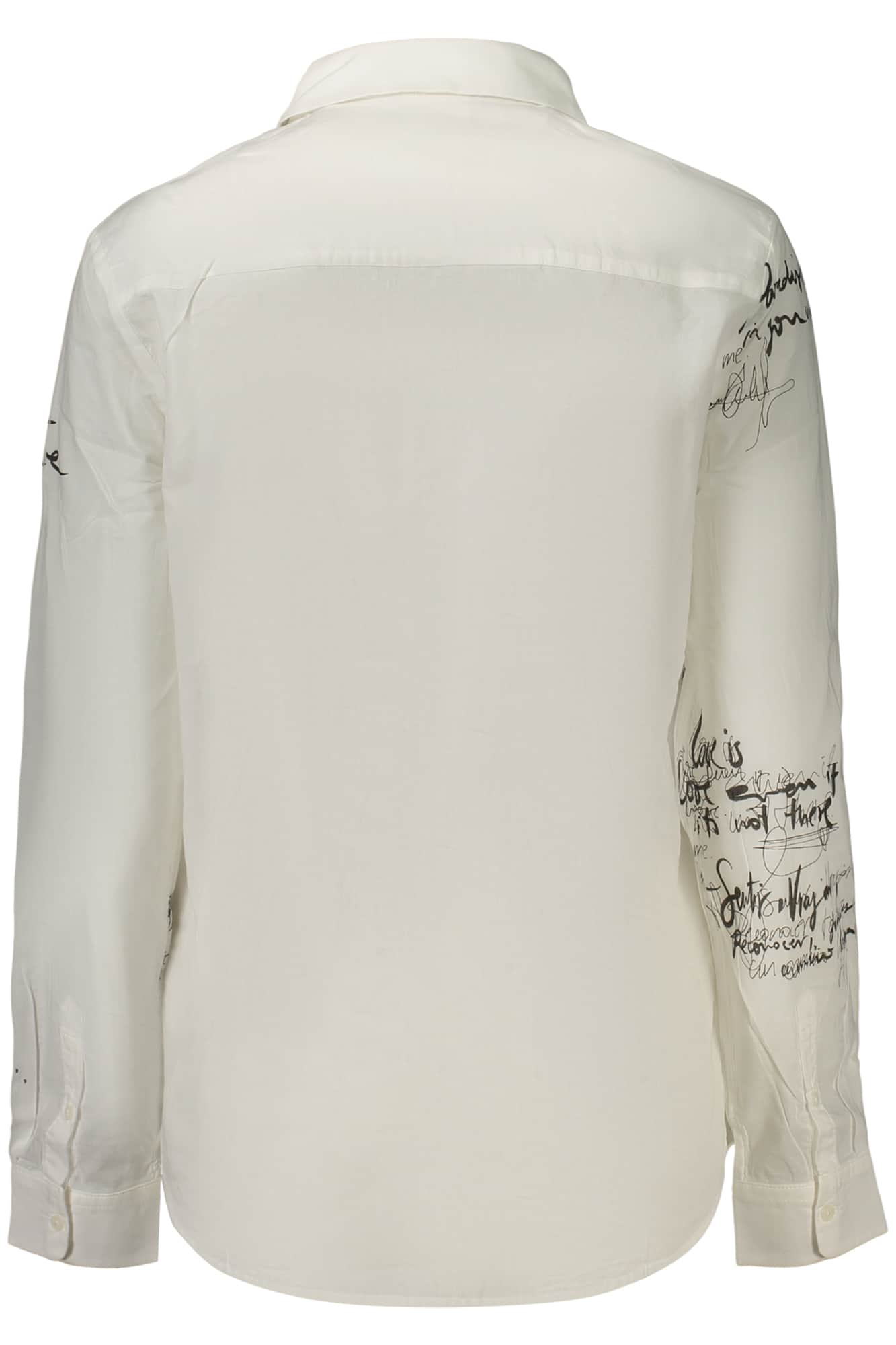 Desigual damen langarm shirt weiss