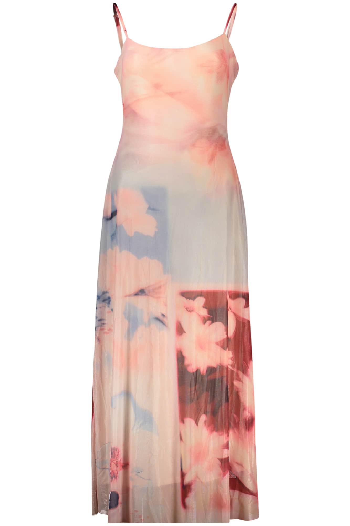 Desigual damen lang rosa kleid