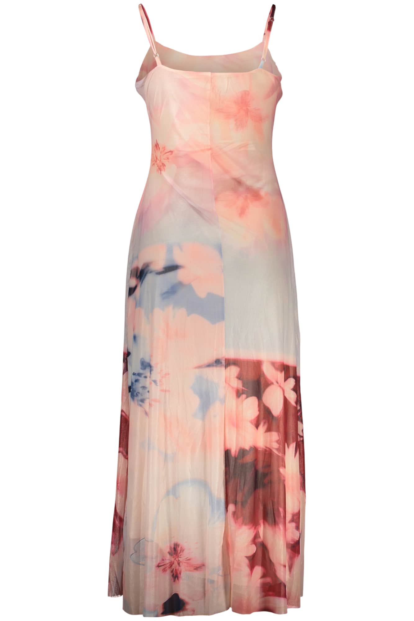 Desigual damen lang rosa kleid