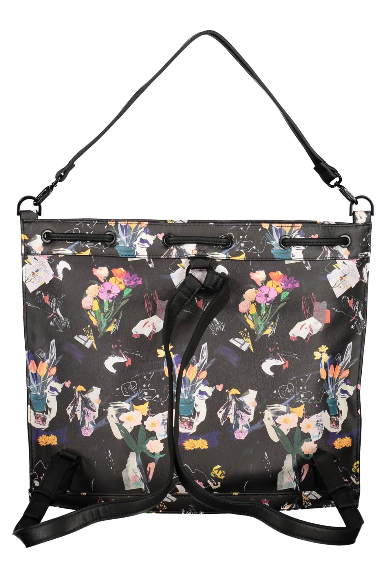 Desigual damen schwarz rucksack