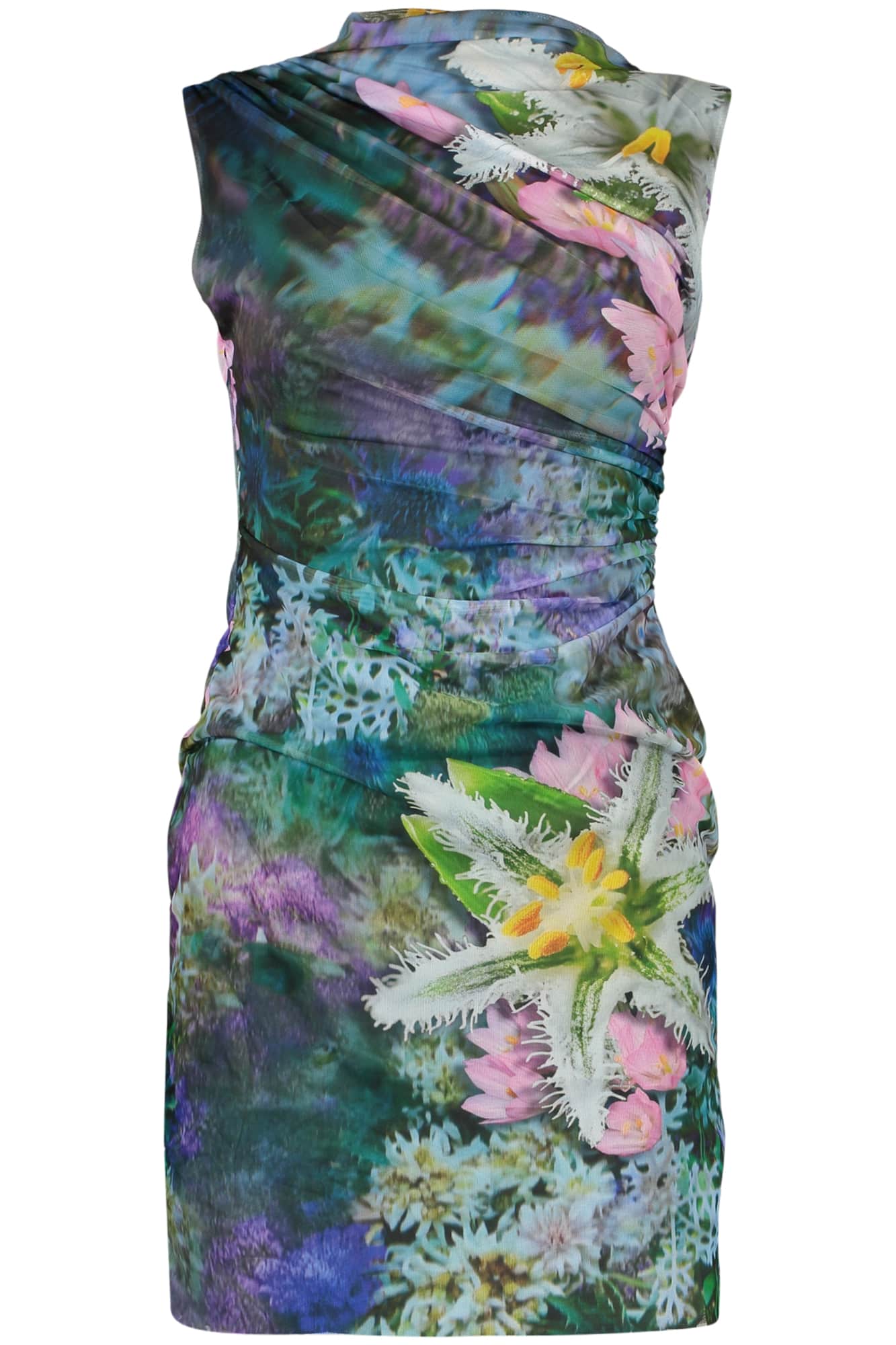 Desigual kurz kleid für damen in grün