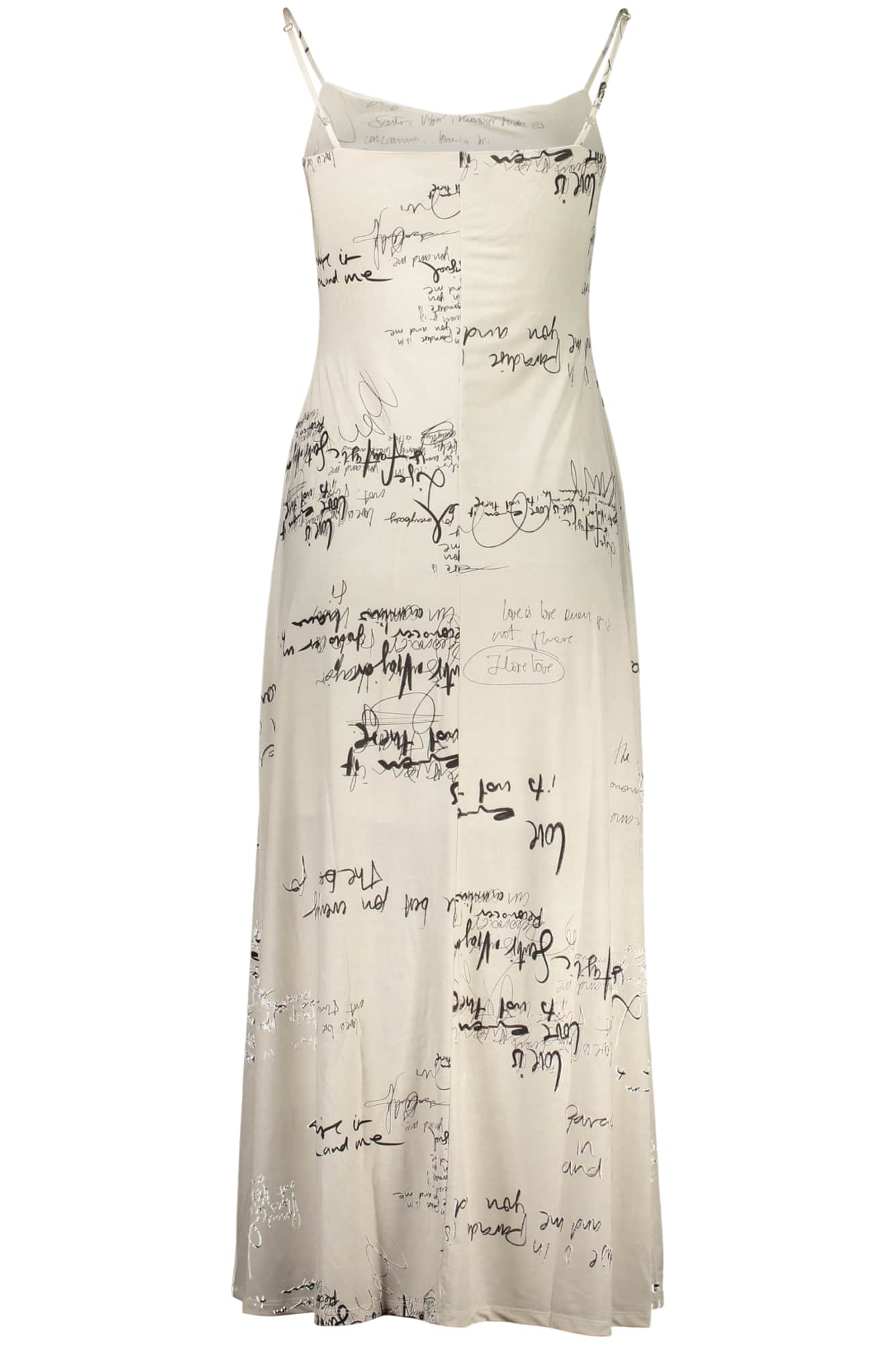 Desigual damen lang kleid weiss