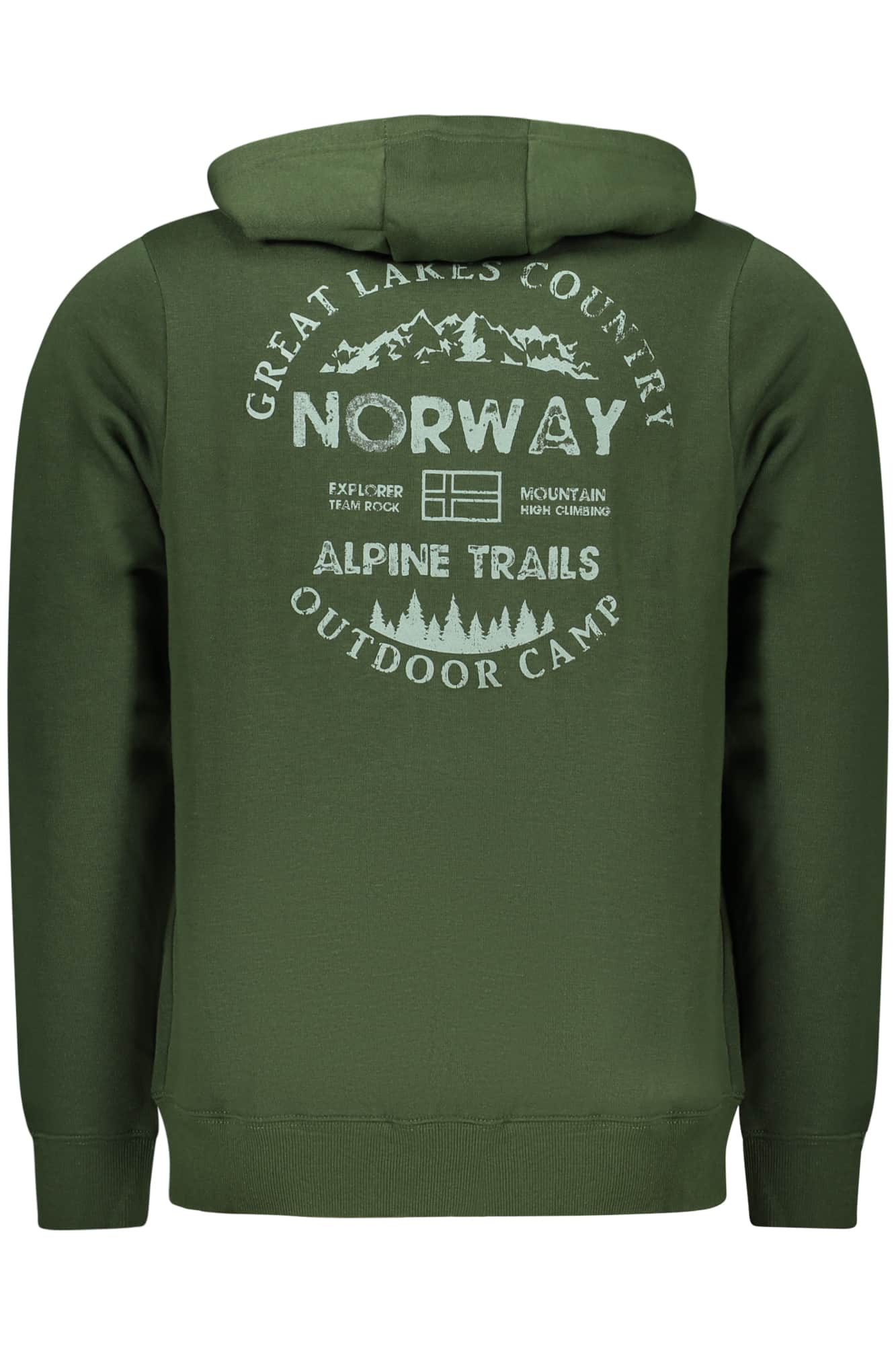 Norway 1963 herren grün mit reissverschluss sweatshirt
