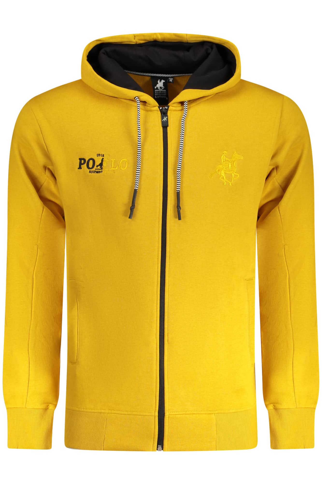 US Grand herren gelb mit reissverschluss sweatshirt