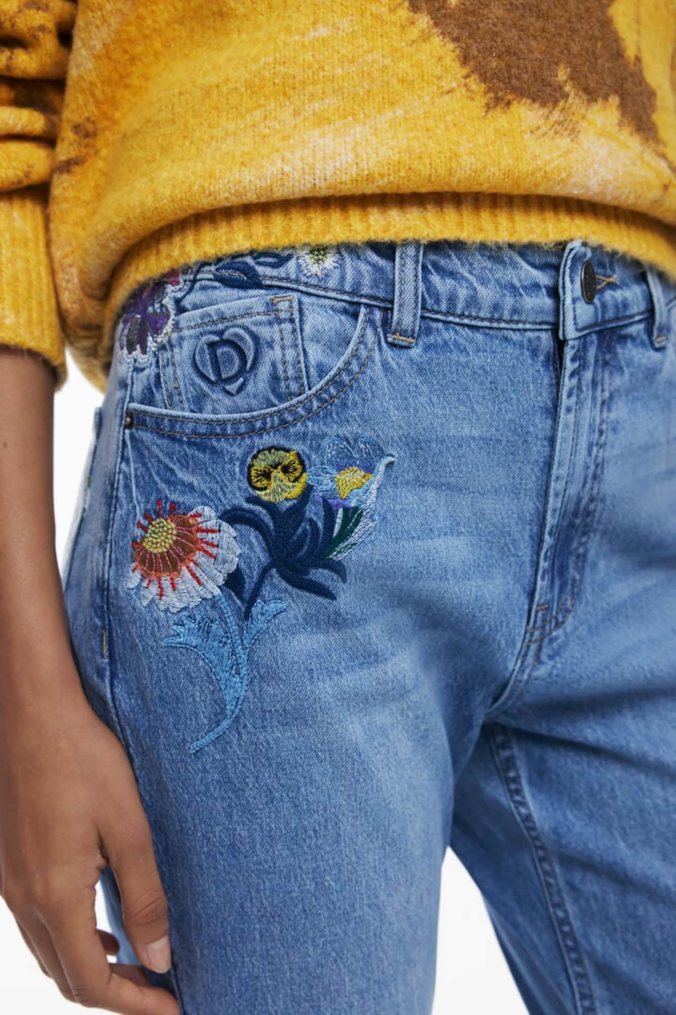 Desigual damen denim jeans, blau