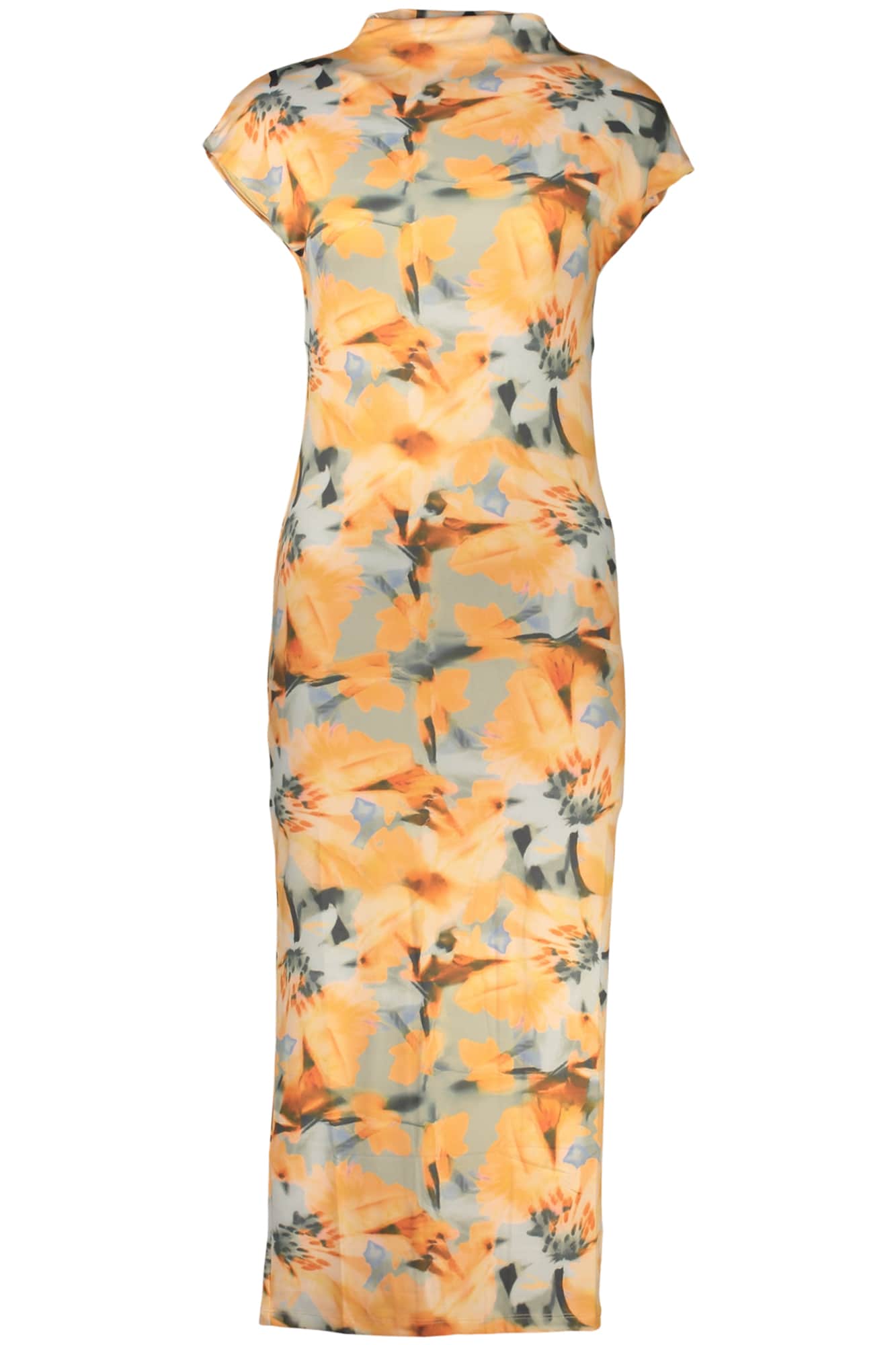 Desigual damen lang kleid orange