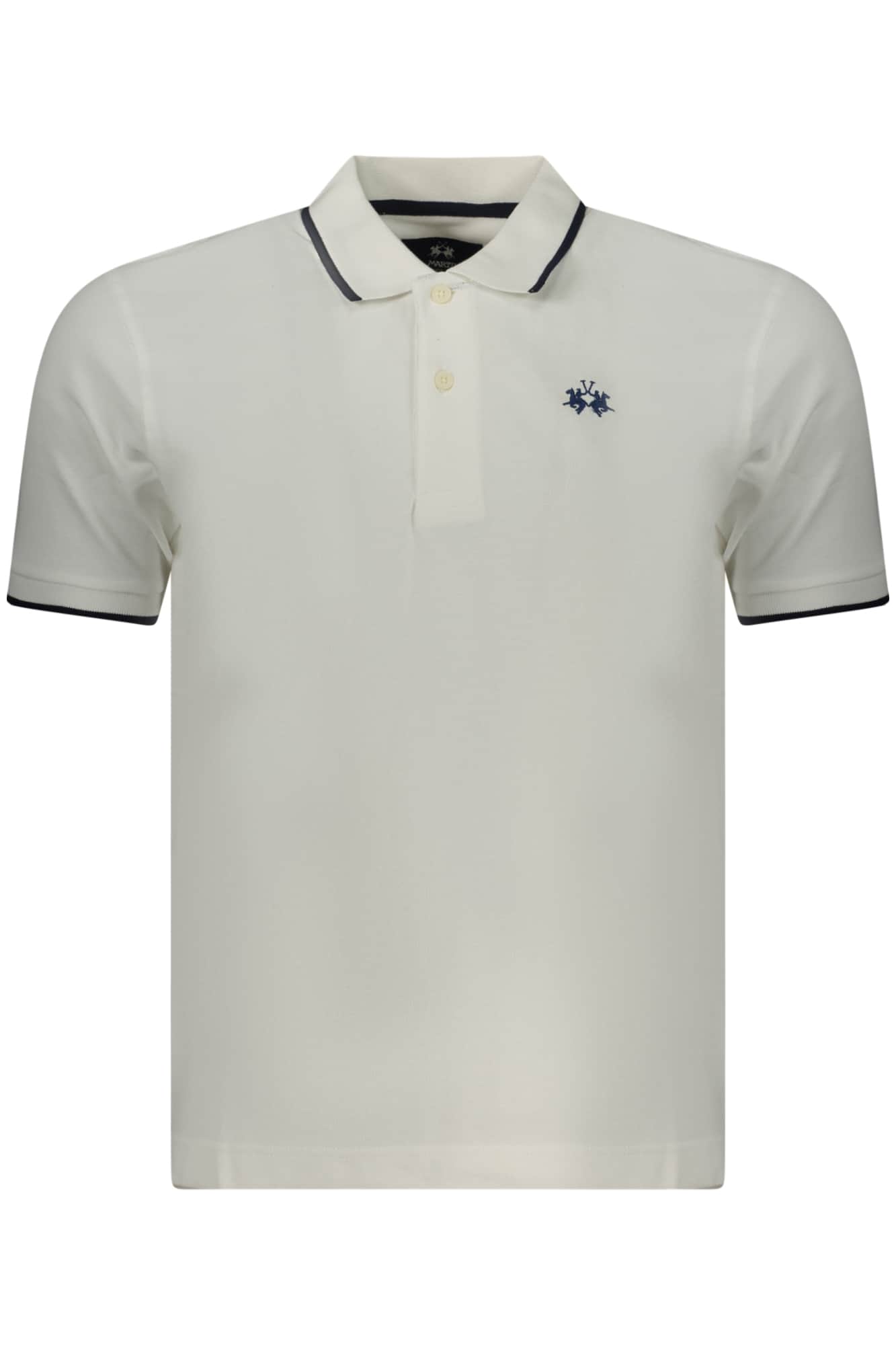 La Martina herren kurzarm poloshirt weiss