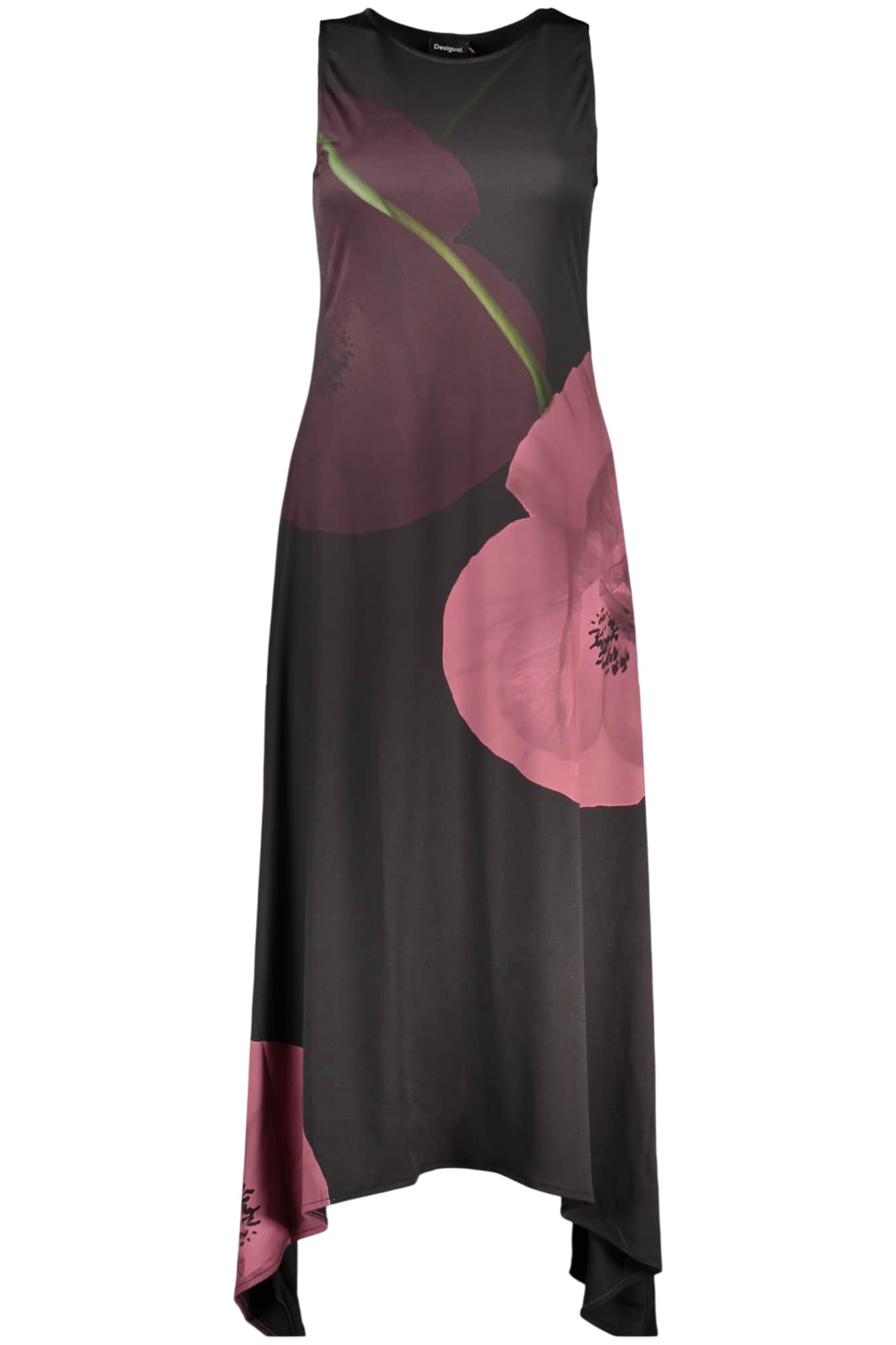 Desigual damen lang schwarz kleid