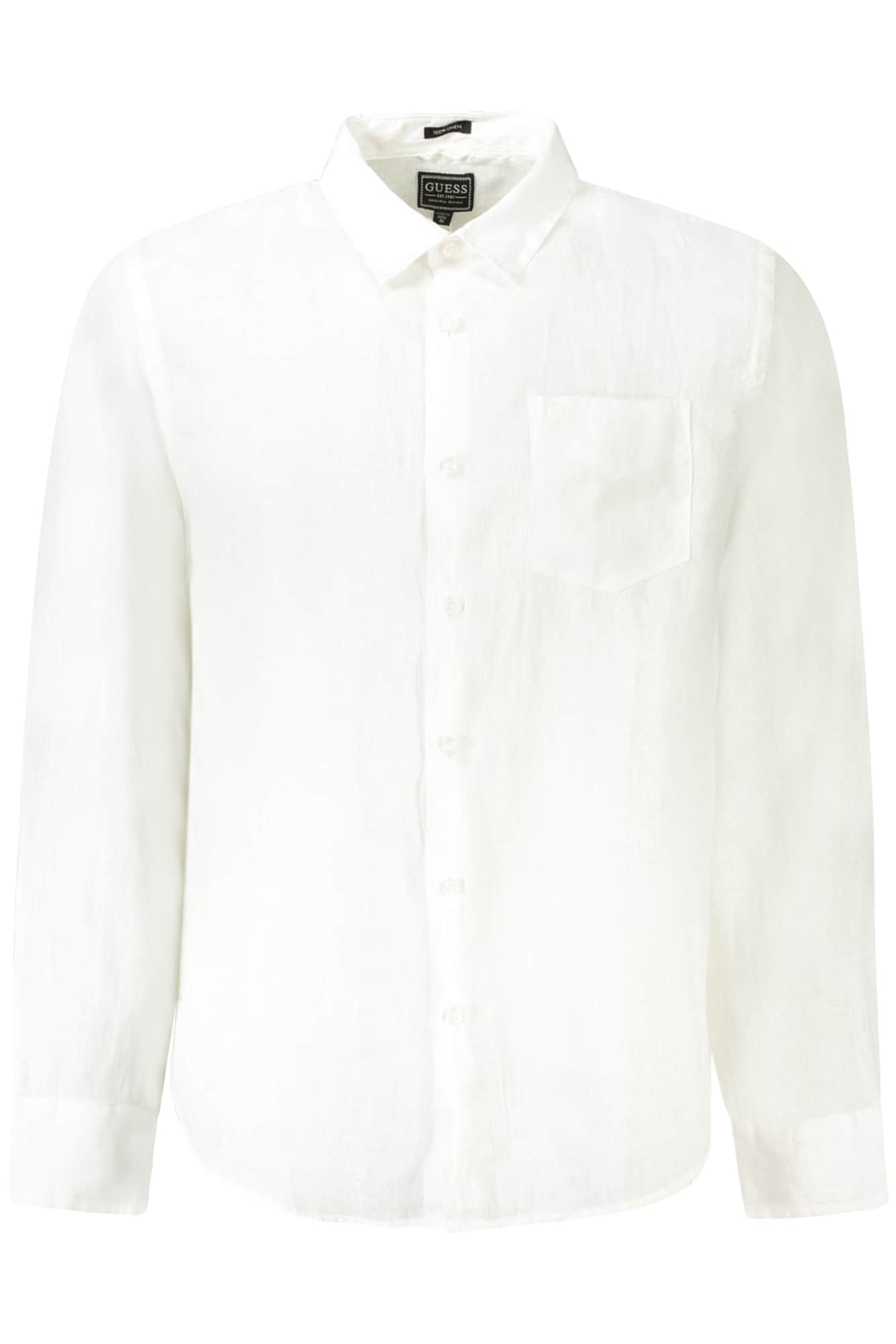 Guess Jeans herren langarm shirt weiss