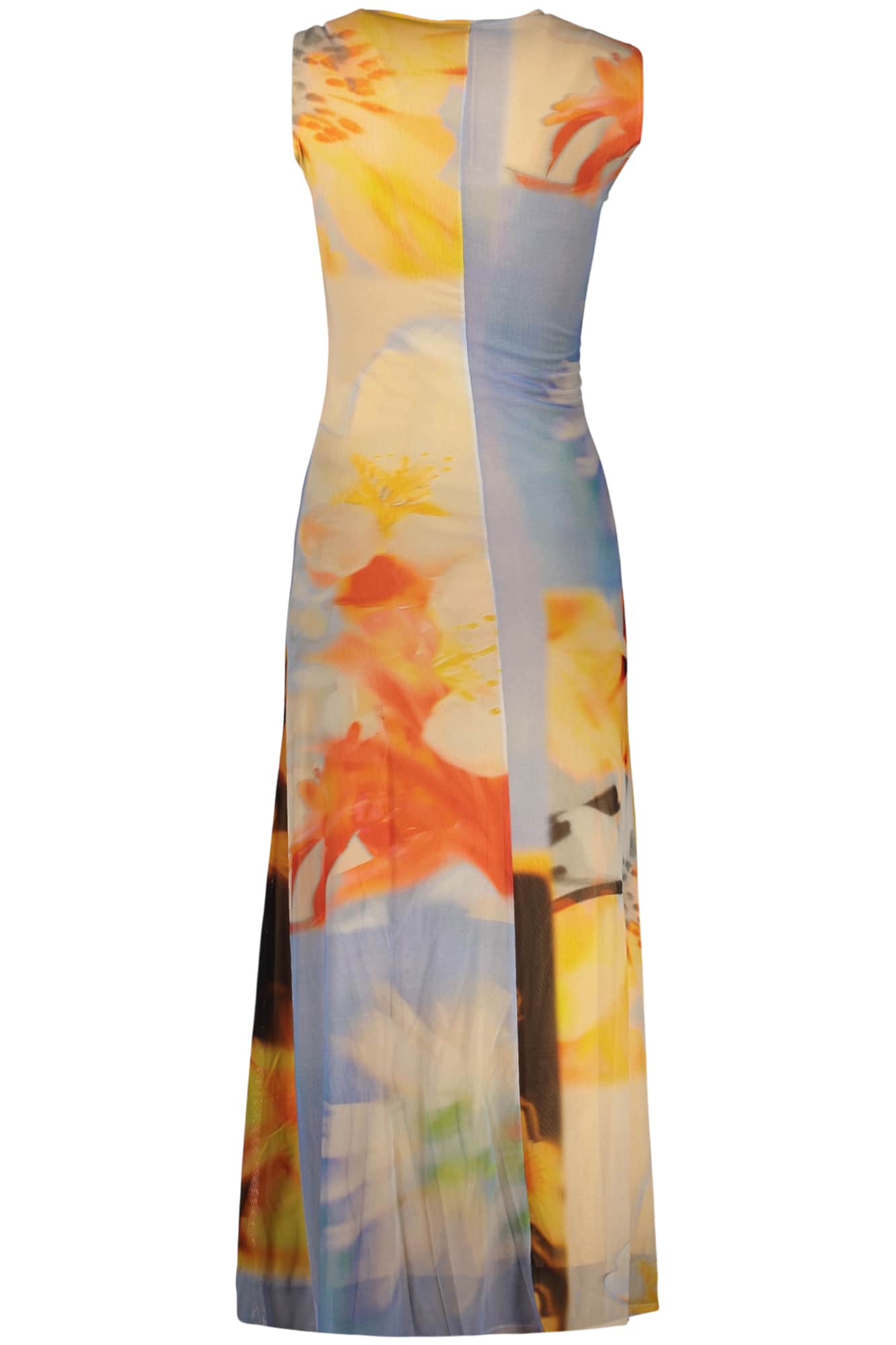 Desigual damen lang kleid, blau
