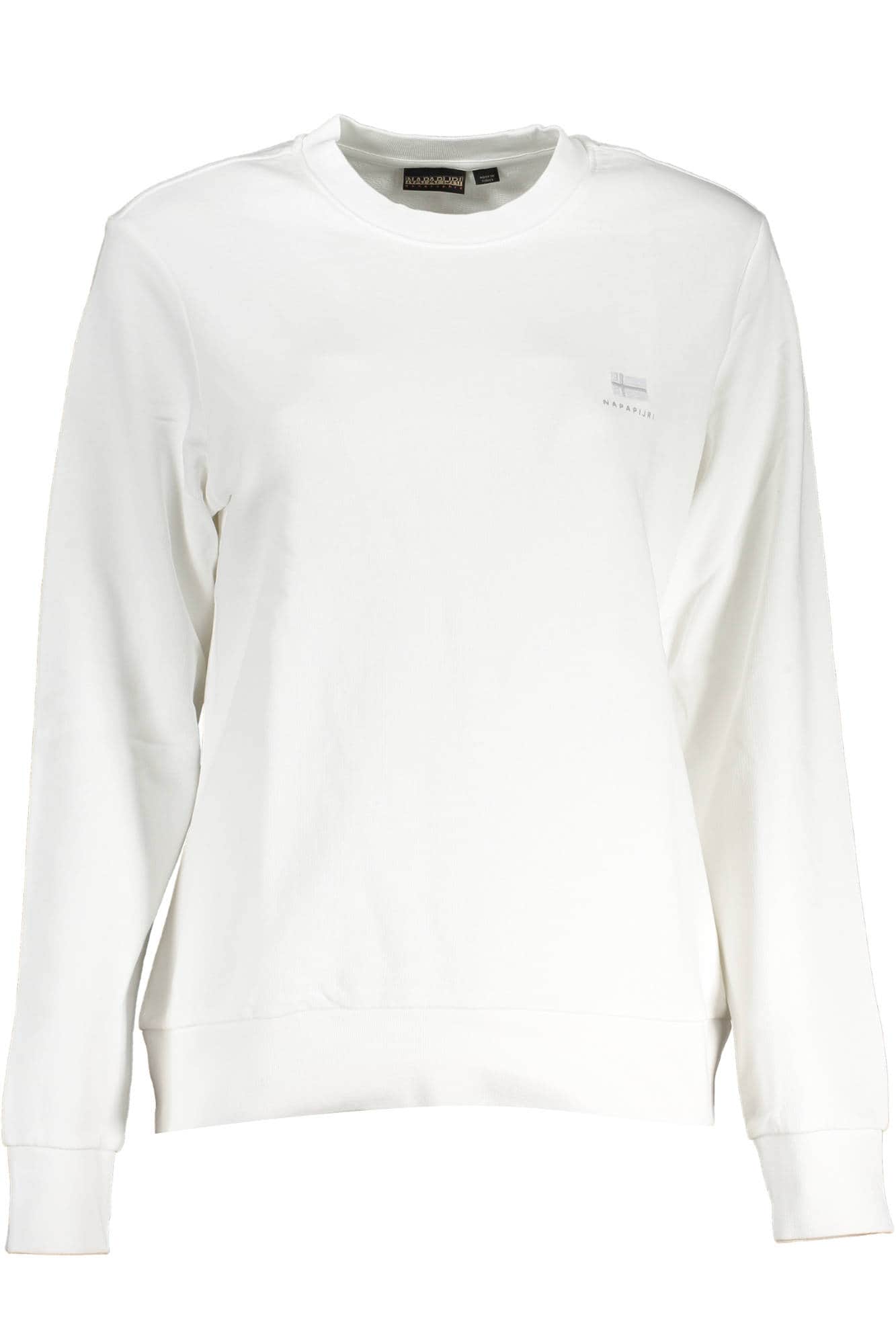 Napapijri damen mit reissverschluss sweatshirt weiss