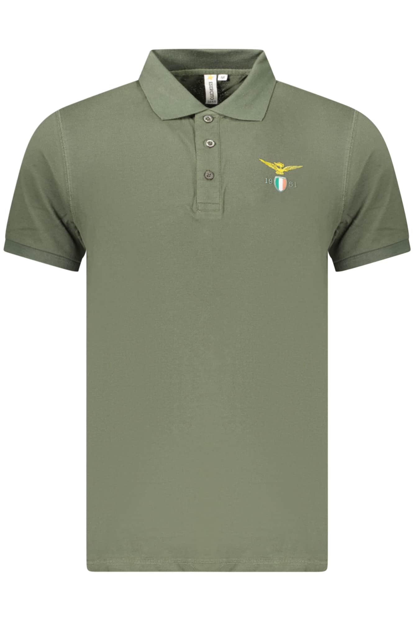 Military academy herren kurzarm poloshirt, grün