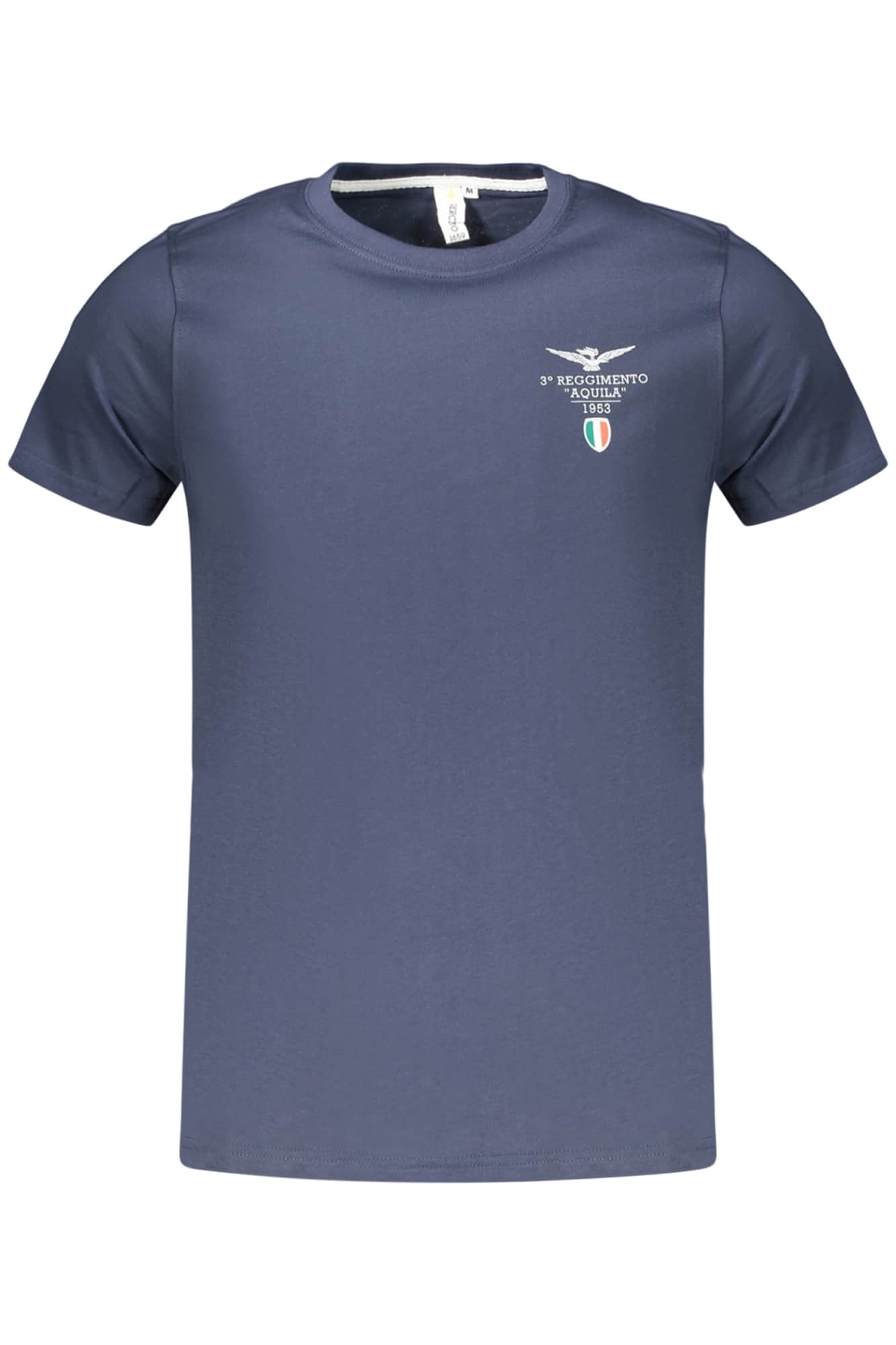 Military academy herren kurzarm t-shirt, blau