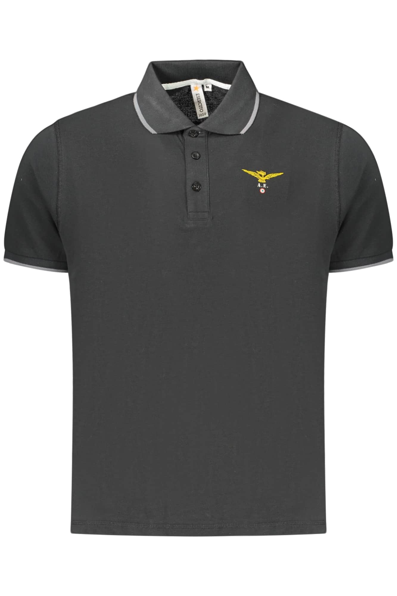Military academy herren kurzarm poloshirt, blau