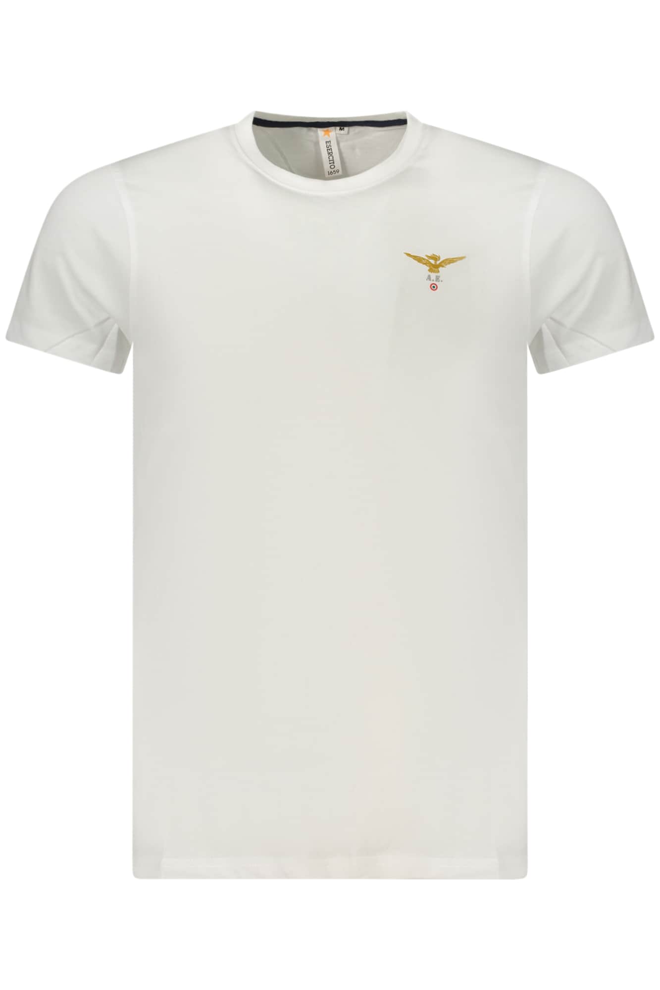 Military academy herren kurzarm t-shirt weiss