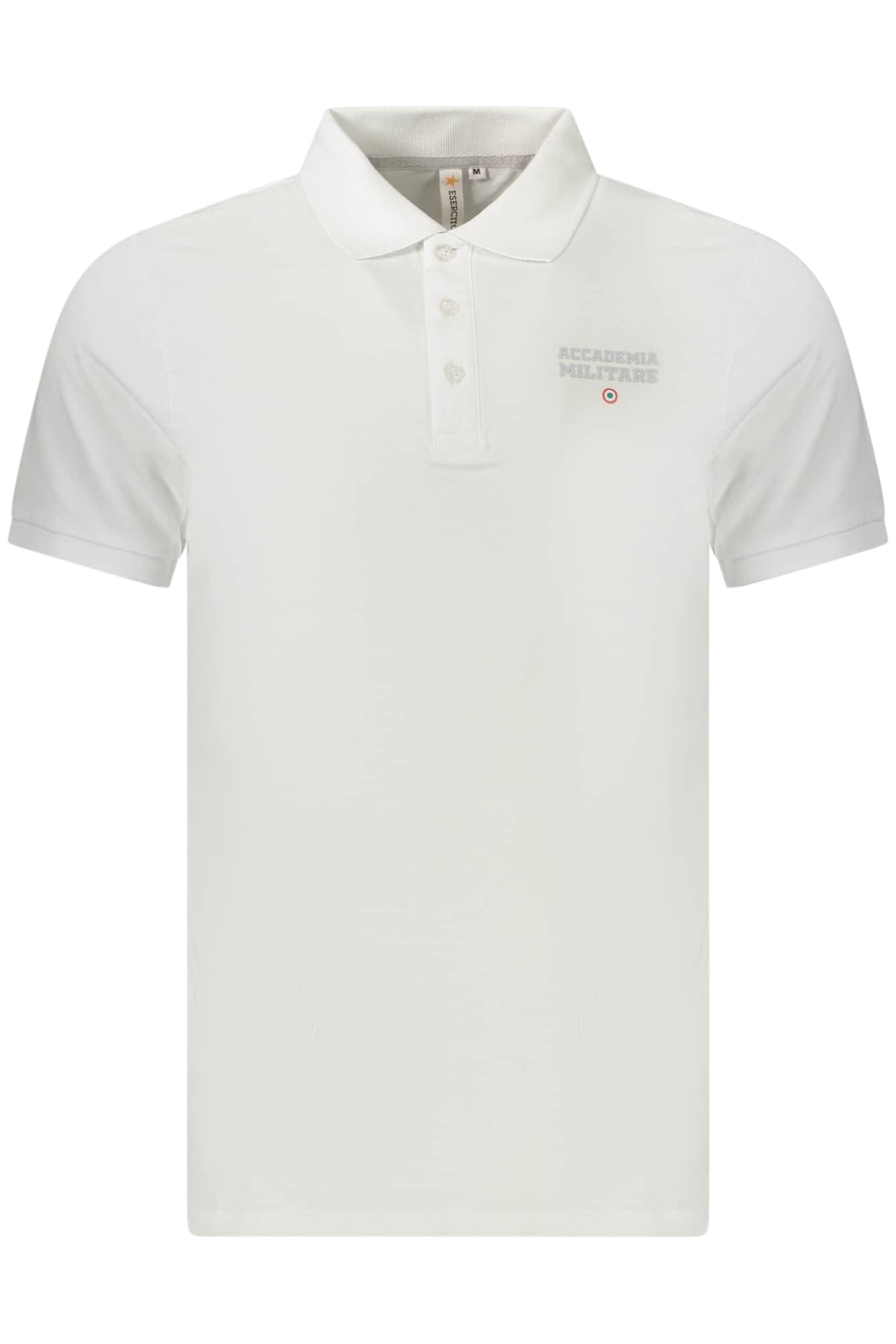 Military academy herren kurzarm poloshirt, weiss