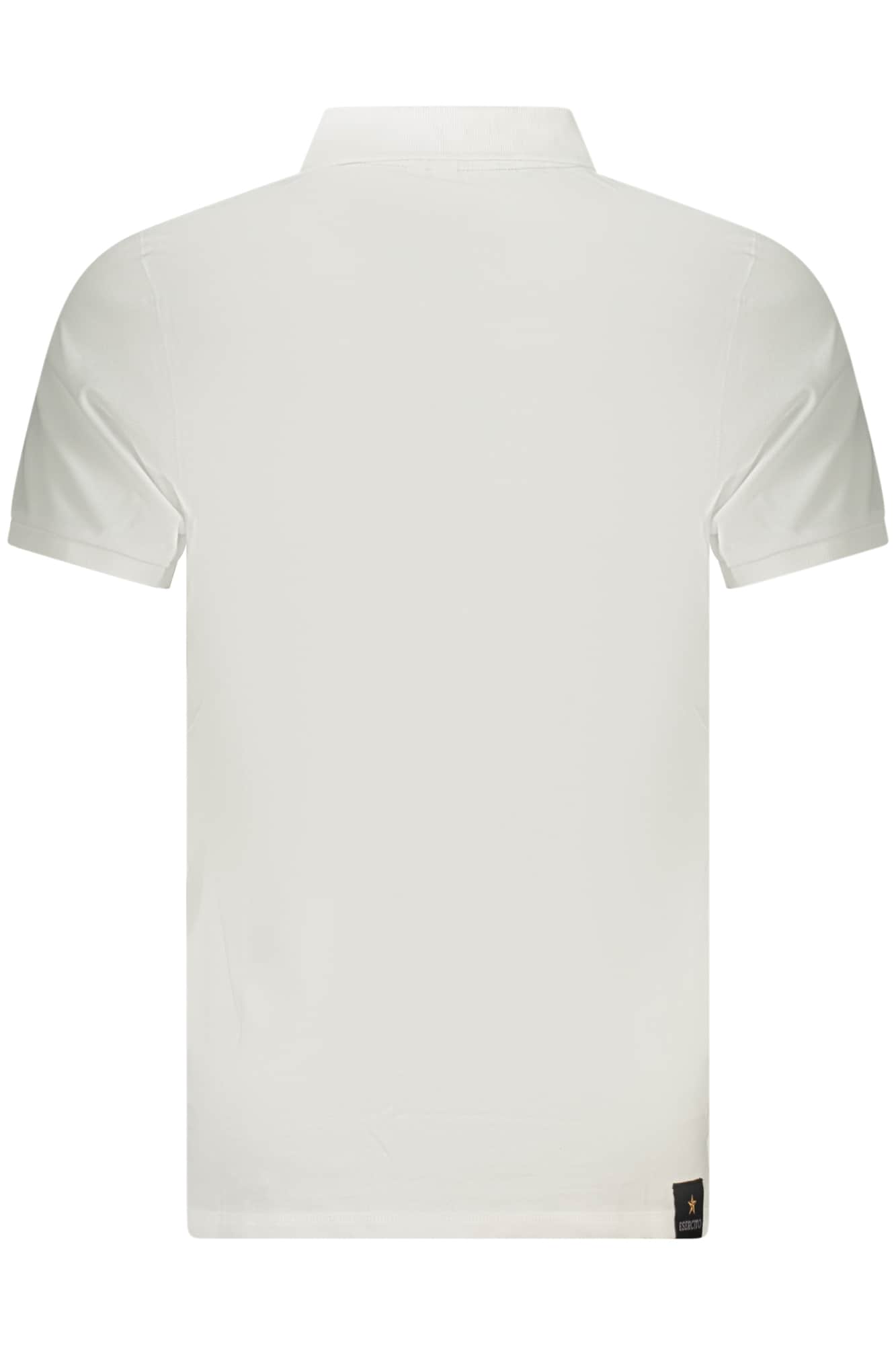 Military academy herren kurzarm poloshirt, weiss