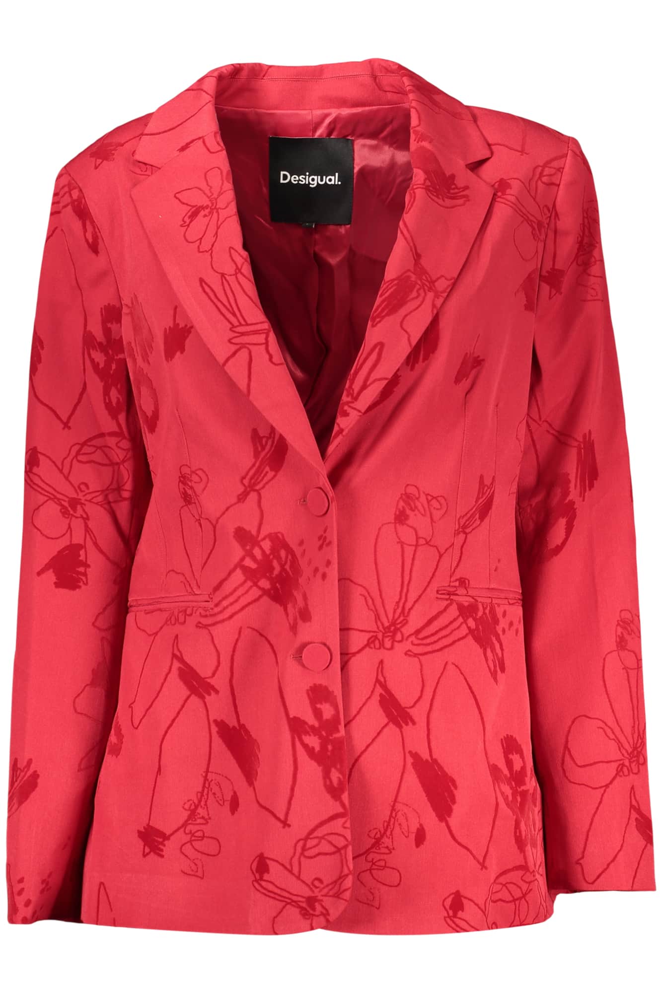 Desigual klassisch damen jacke rot