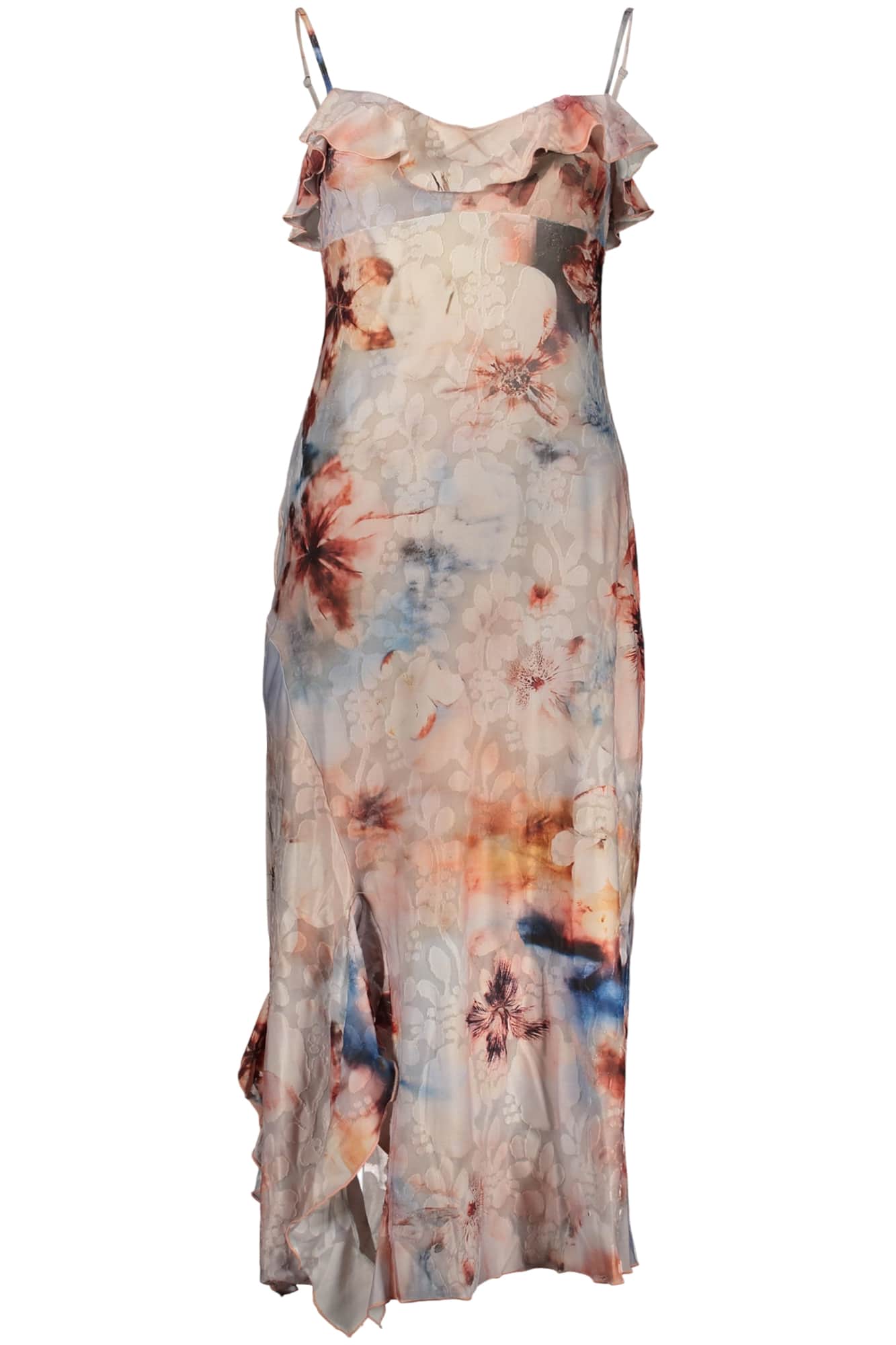 Desigual damen lang rosa kleid
