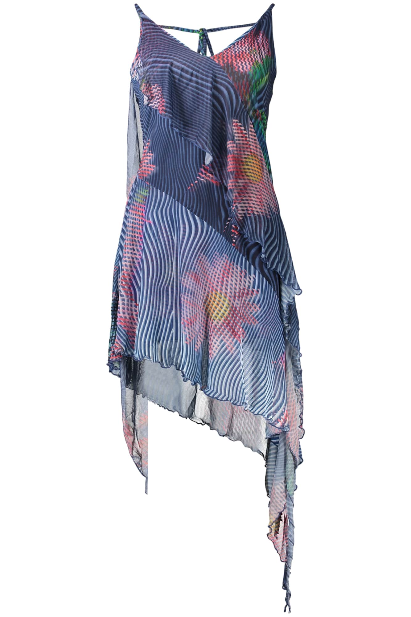 Desigual kurz kleid für damen in blau