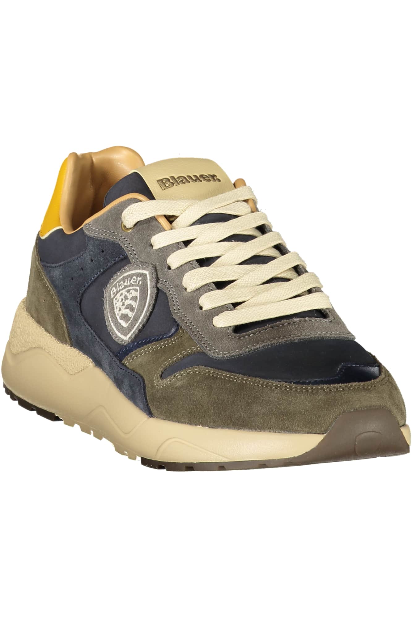 Blauer herren sportschuhe grün