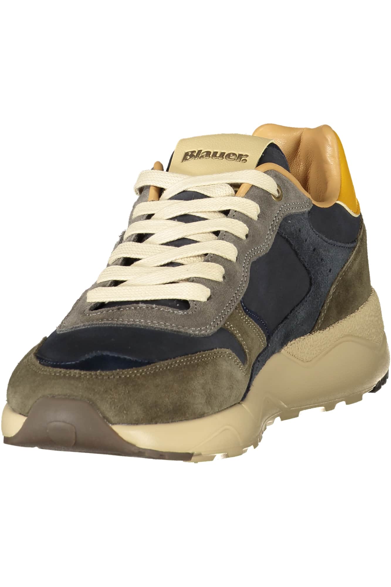 Blauer herren sportschuhe grün