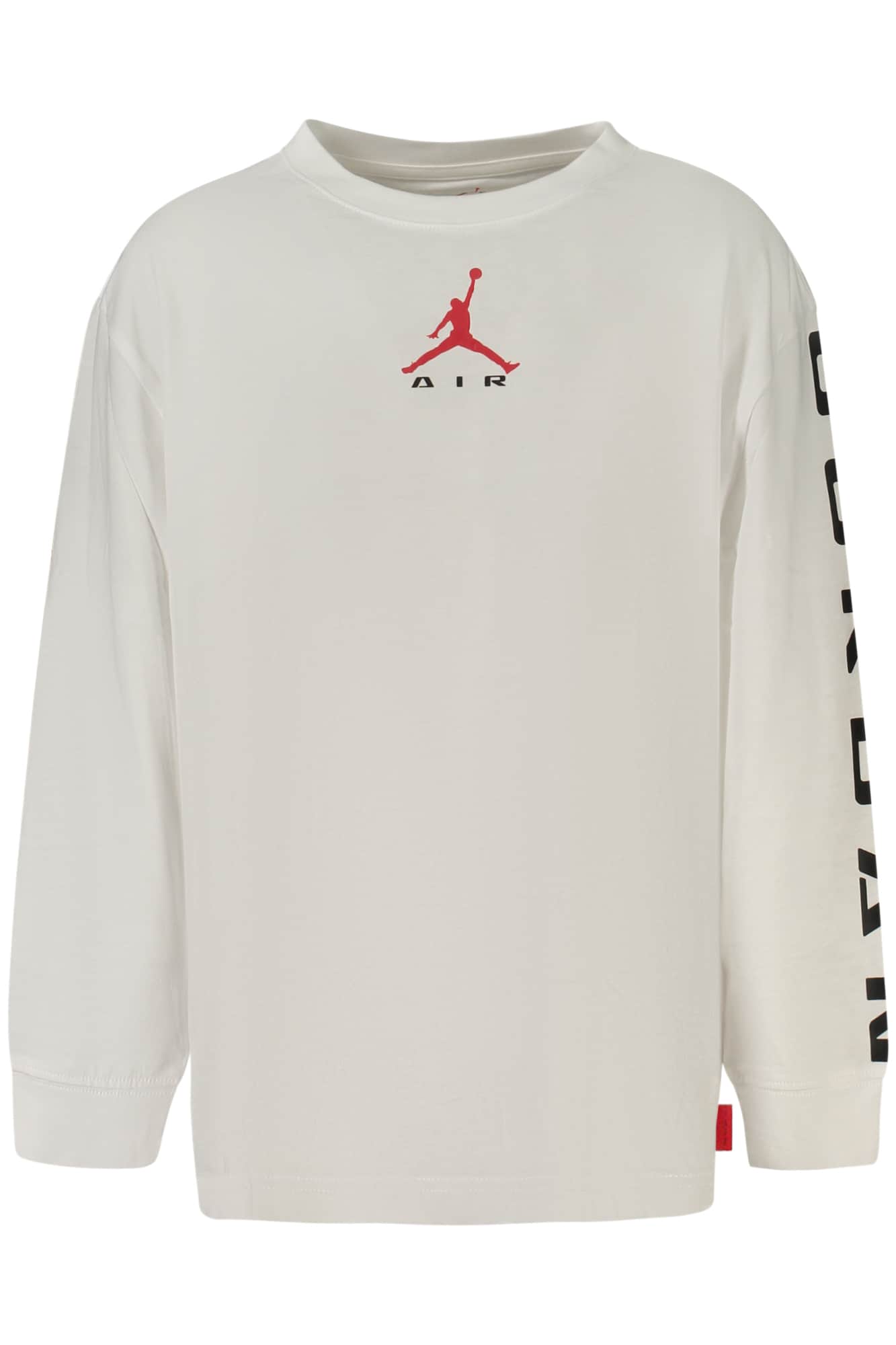 Jordan langarm t-shirt für kinder, weiss