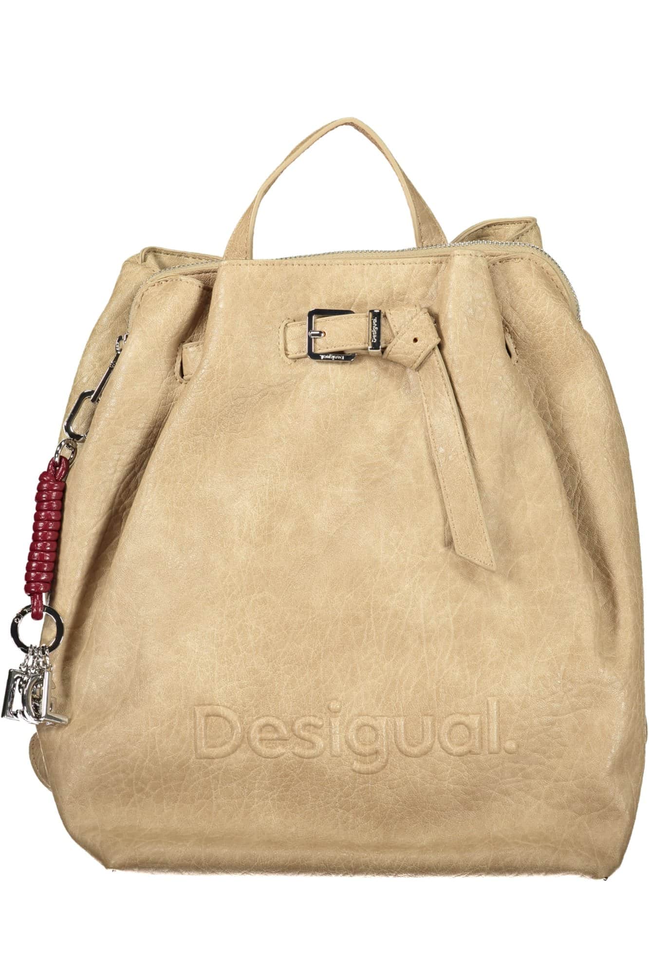 Desigual damen beige rucksack