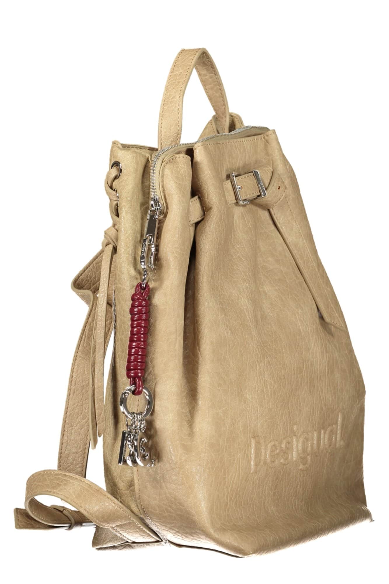 Desigual damen beige rucksack