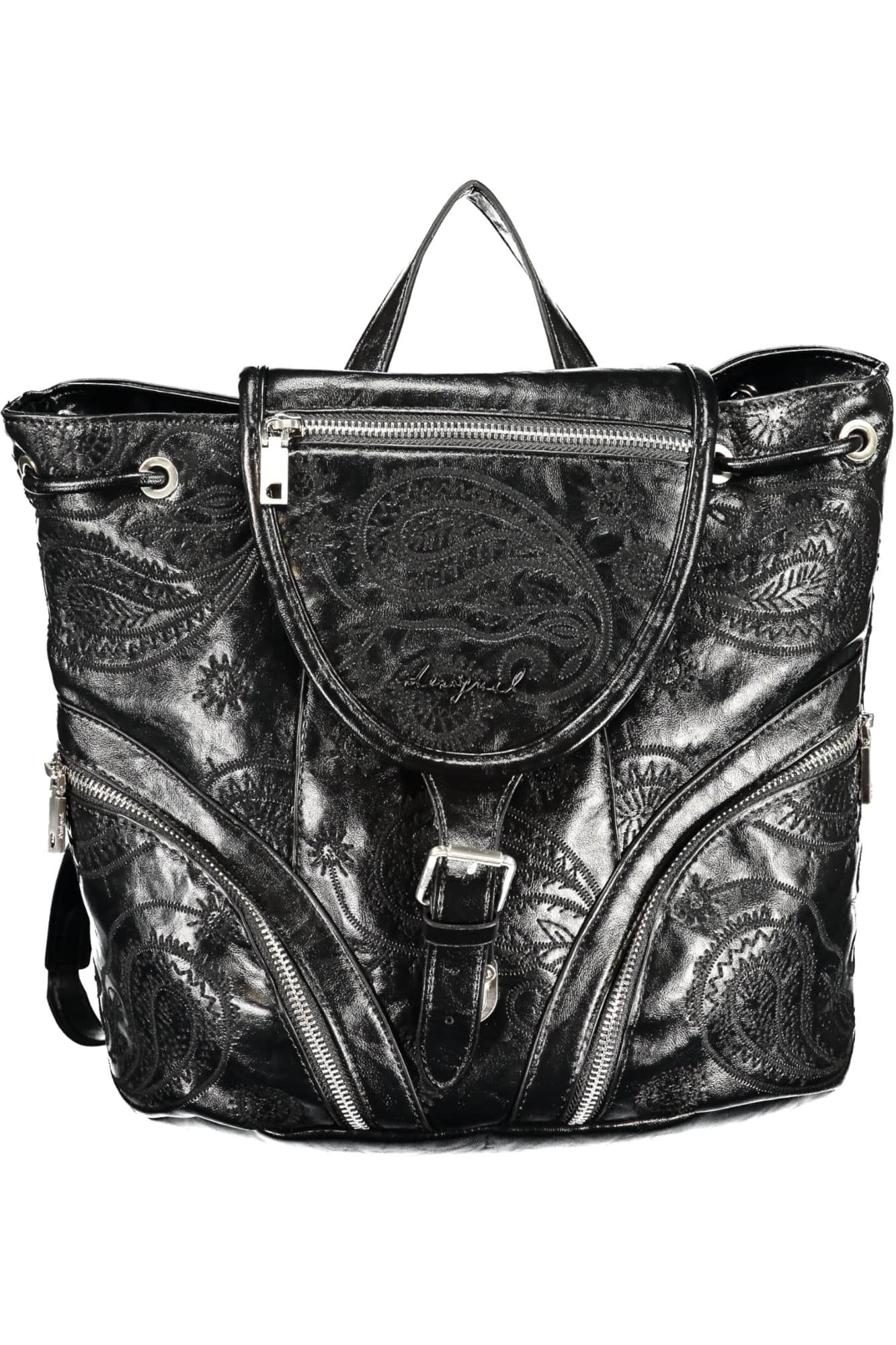 Desigual damen schwarz rucksack