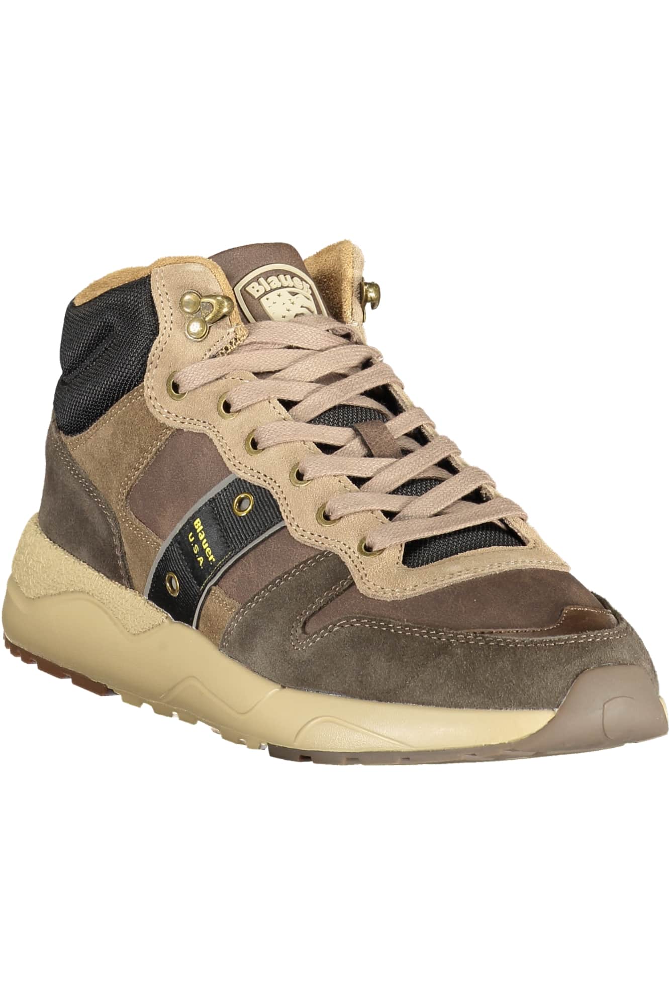 Blauer herren sportschuhe braun
