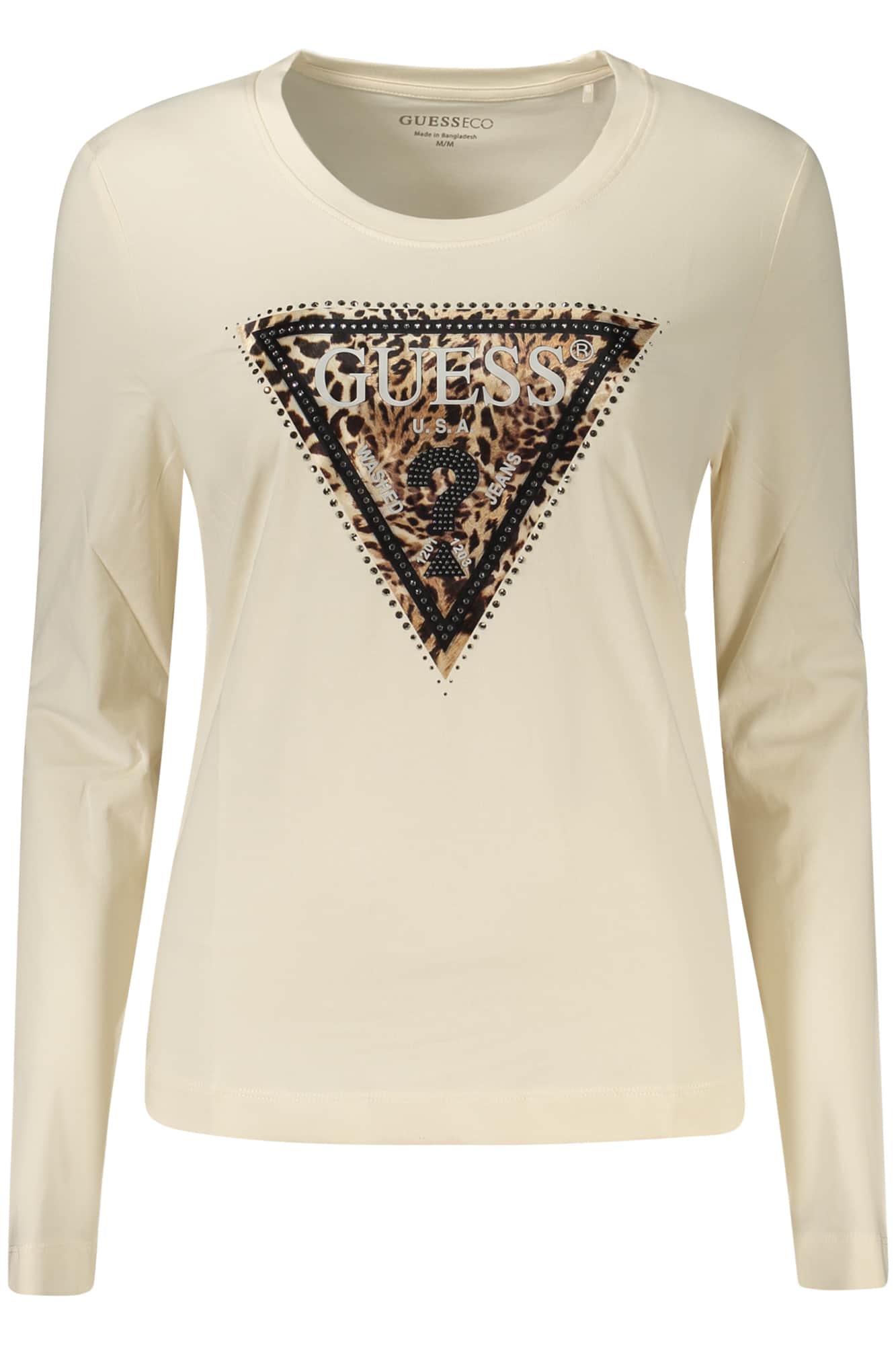 Guess Jeans damen langarm t-shirt beige