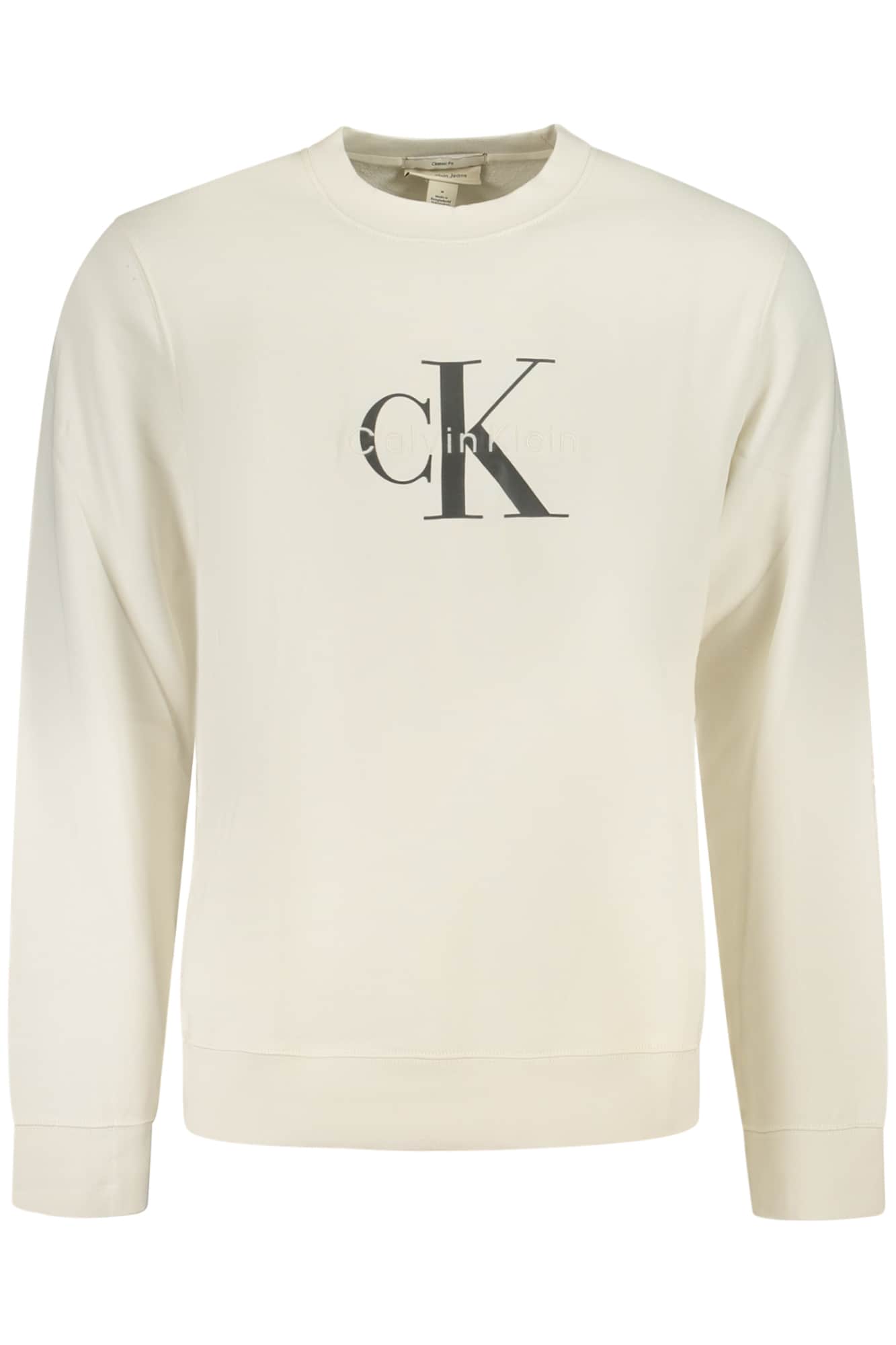 Calvin Klein herren mit reissverschluss sweatshirt weiss