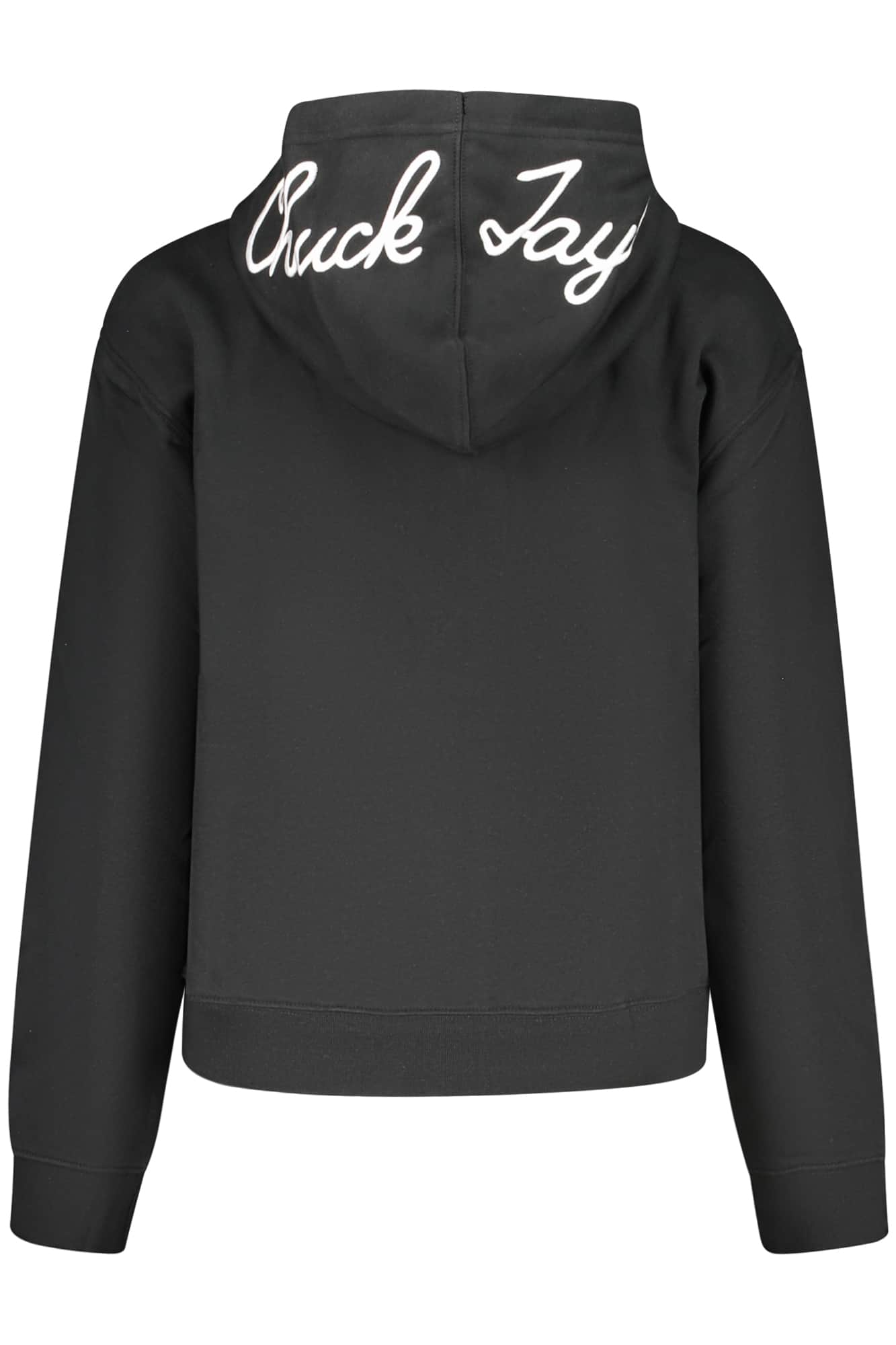 Converse Damen Mit Reißverschluss Hoodie Schwarz