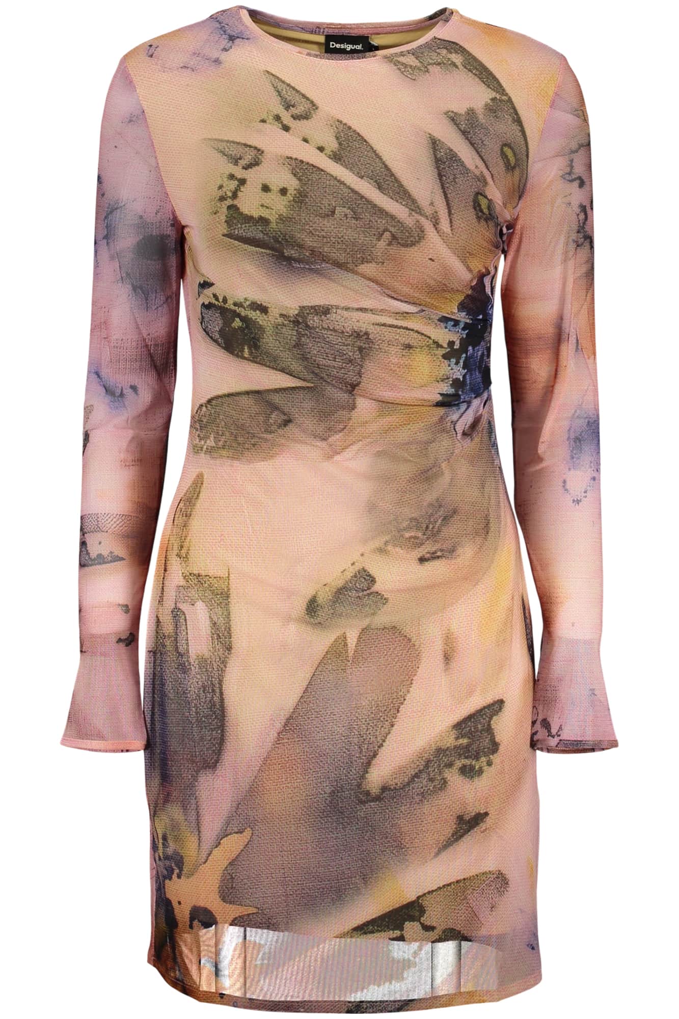 Desigual damen kurz rosa kleid