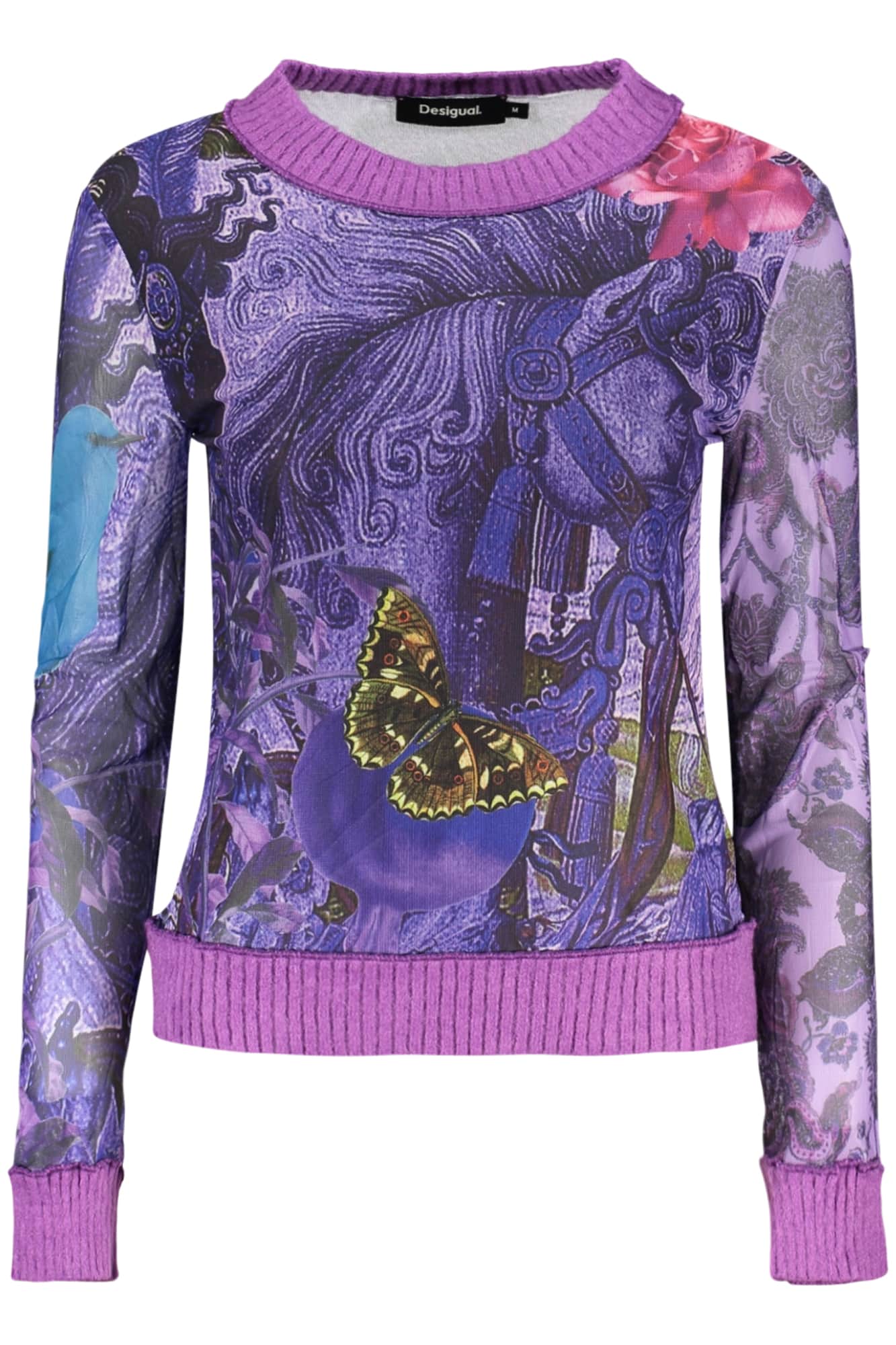 Desigual damen lila pullover