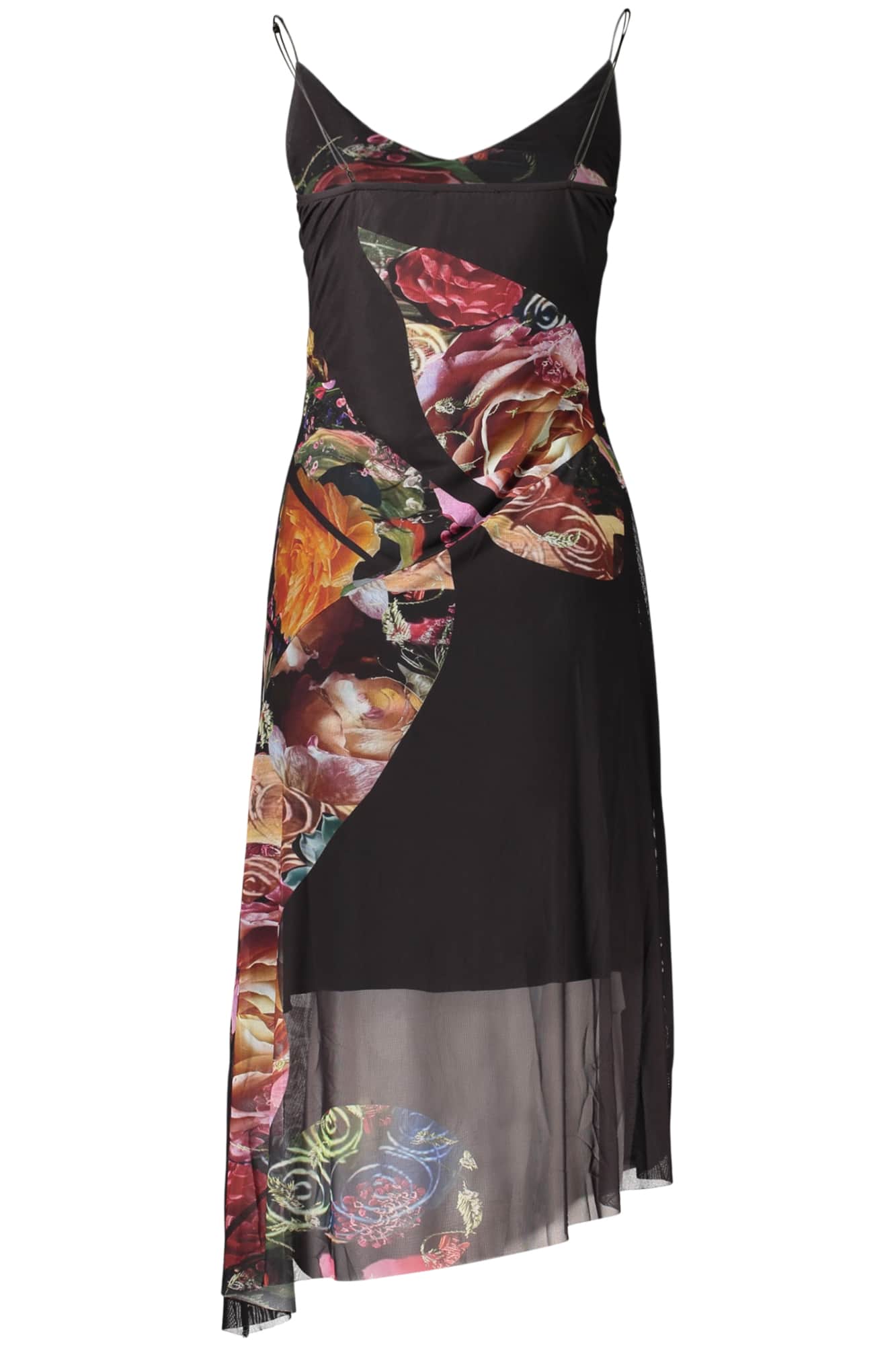 Desigual damen lang schwarz kleid