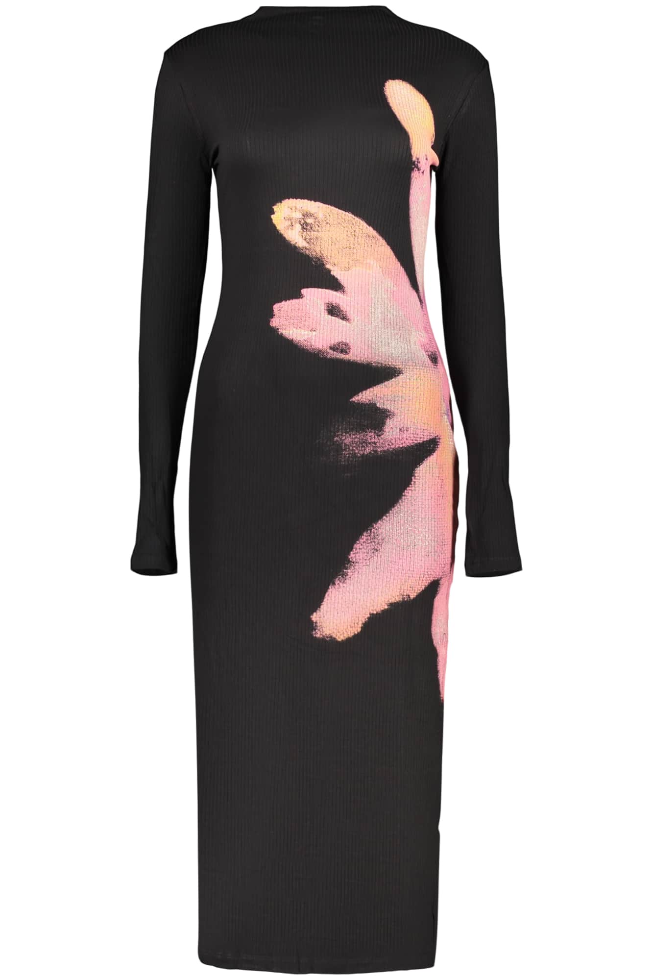 Desigual damen lang schwarz kleid