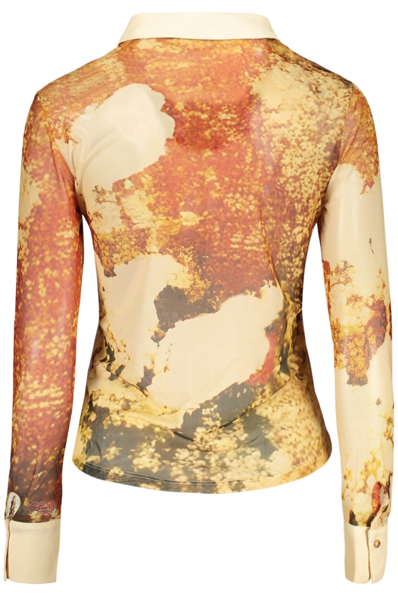 Desigual damen langarm shirt, beige