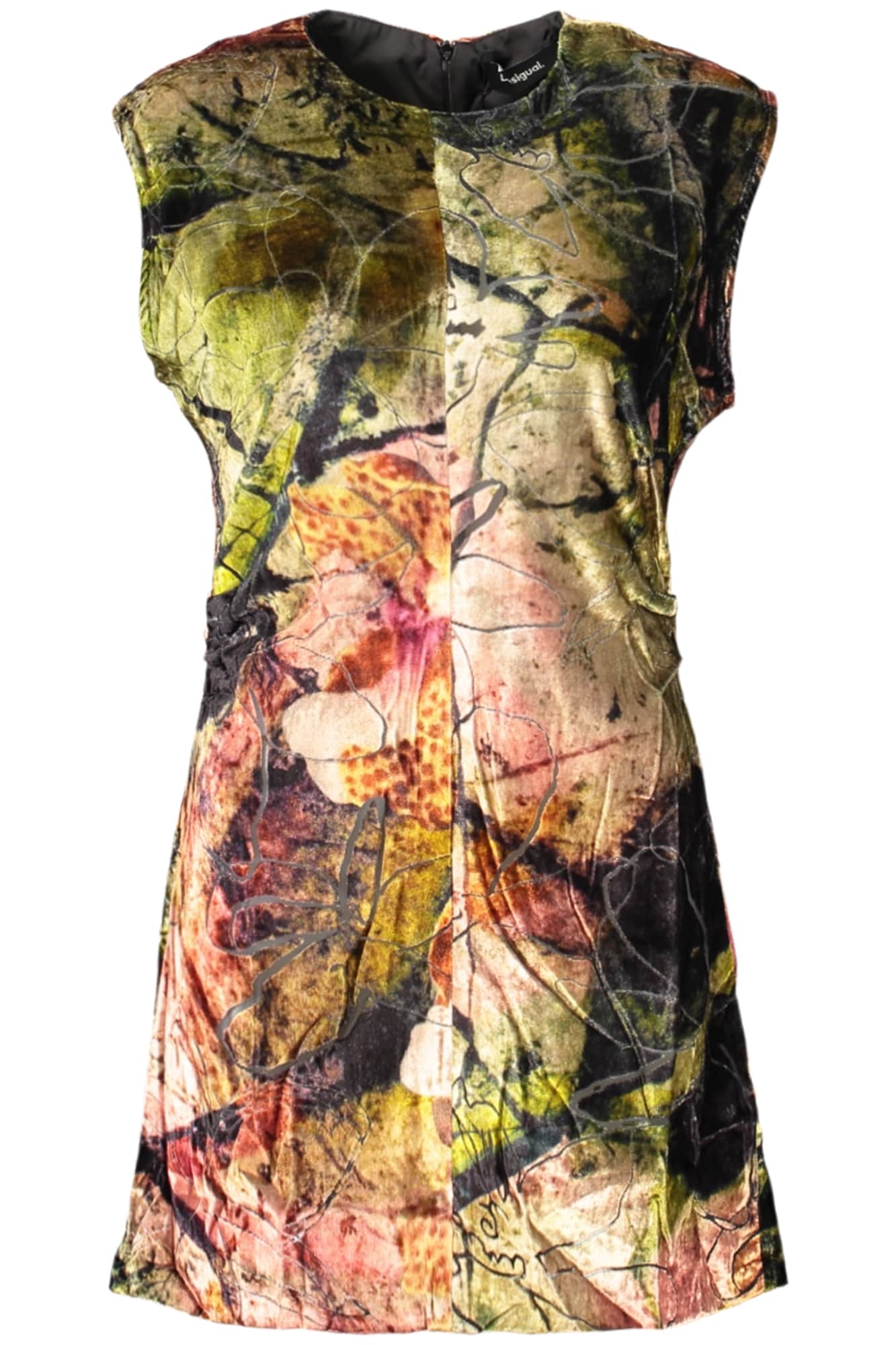 Desigual kurz kleid für damen in grün