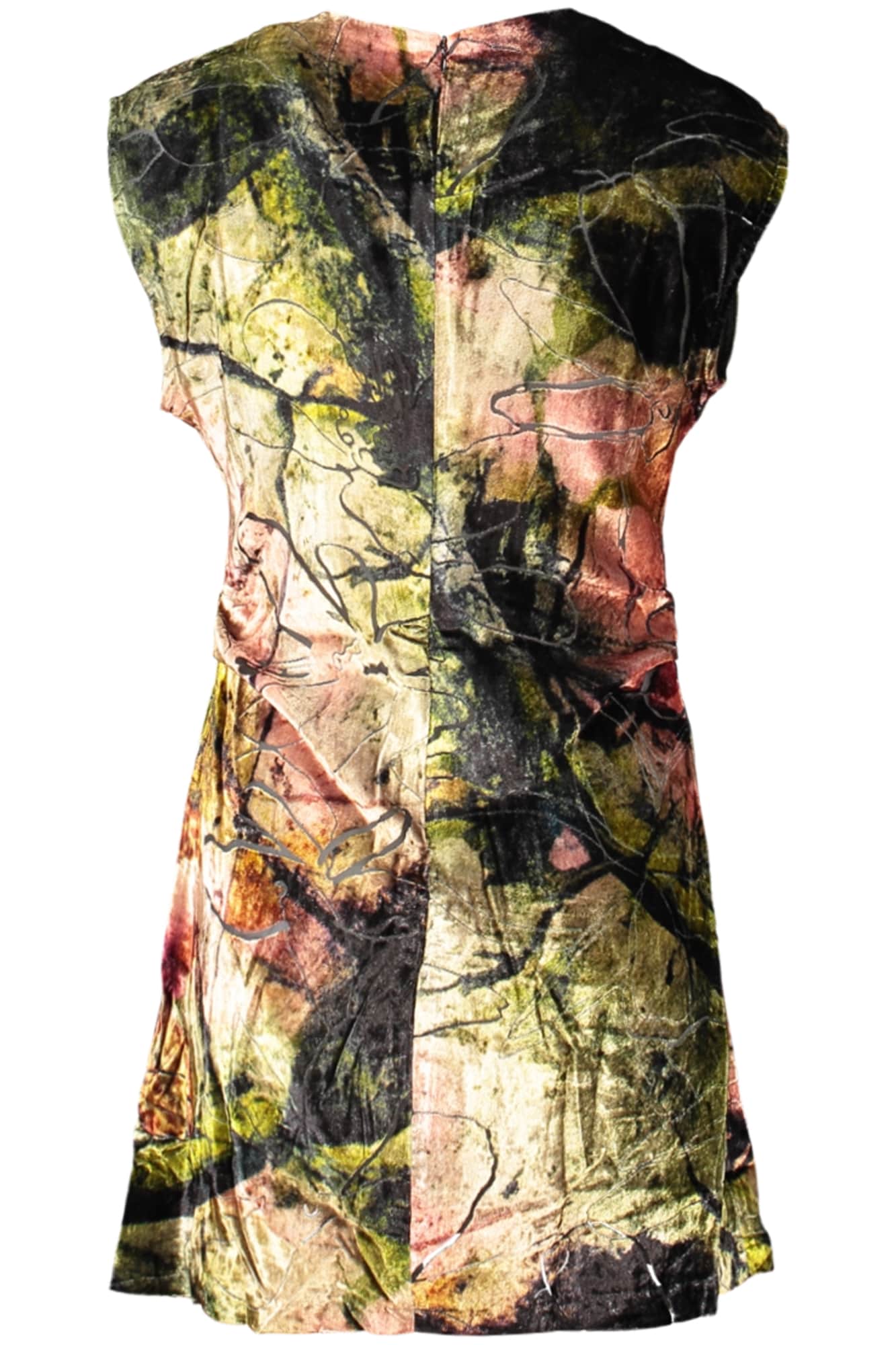 Desigual kurz kleid für damen in grün