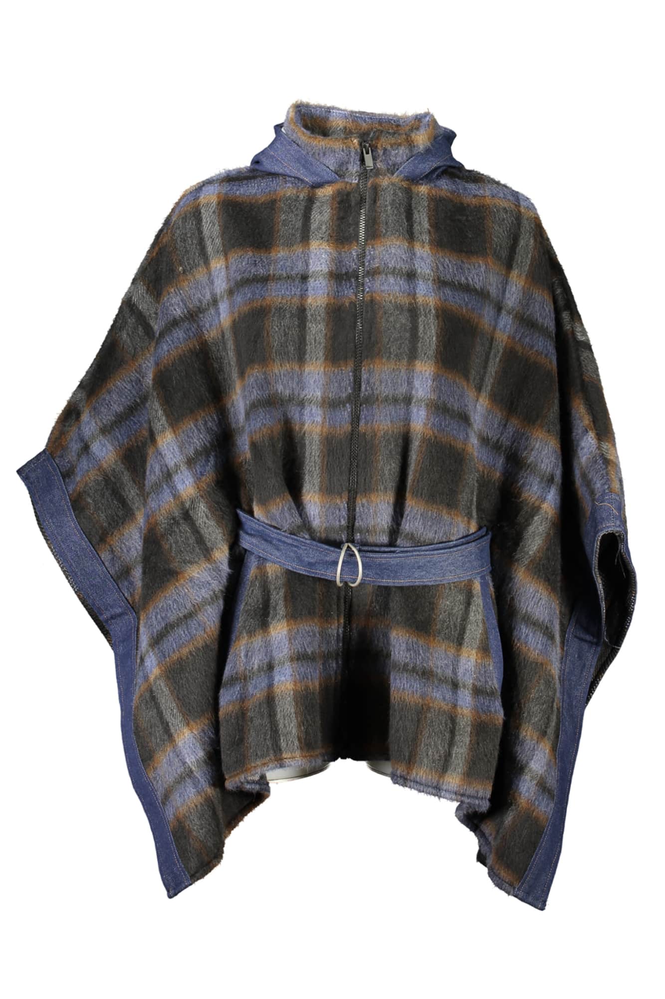 Desigual poncho damen blau