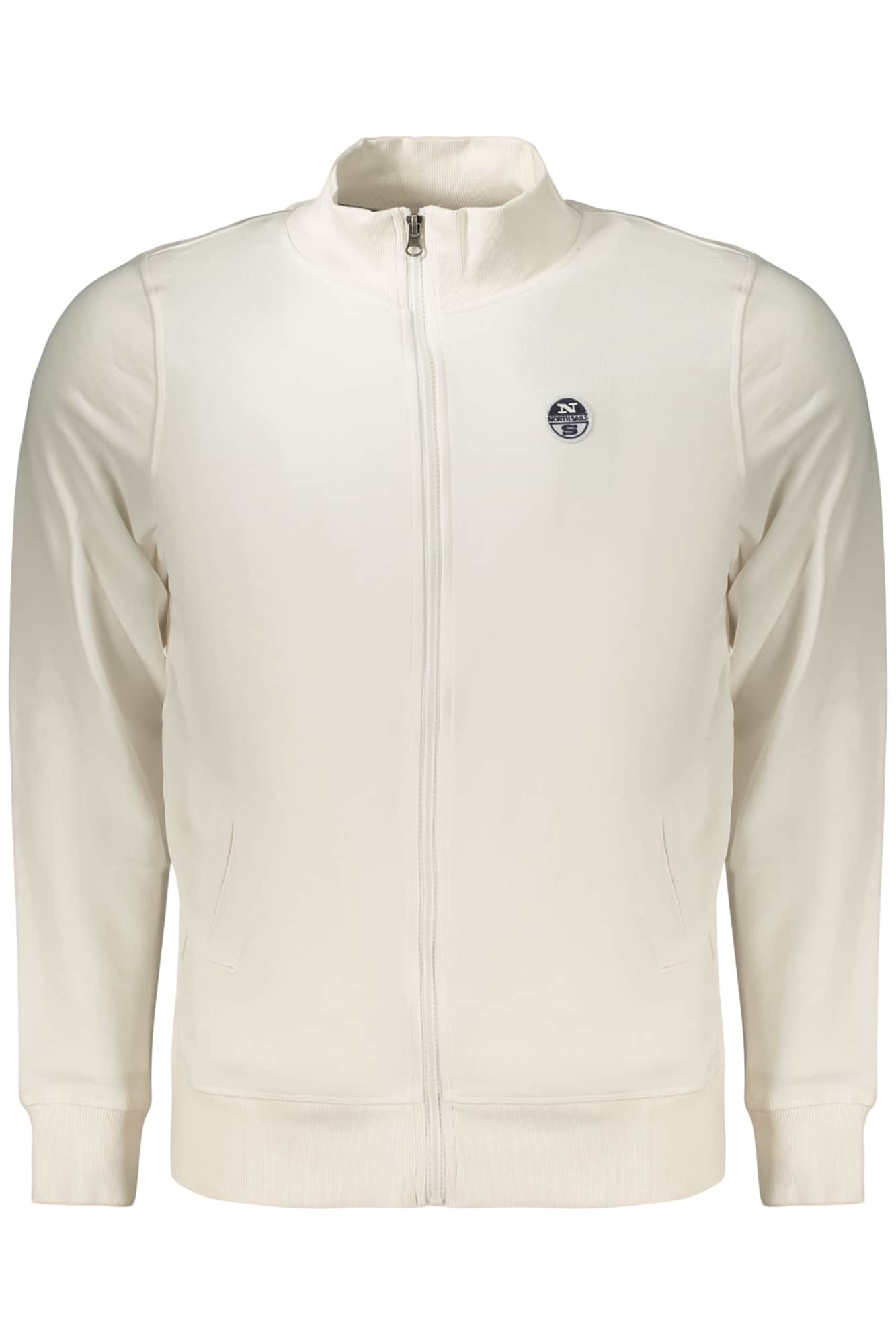 North Sails herren weiss mit reissverschluss sweatshirt