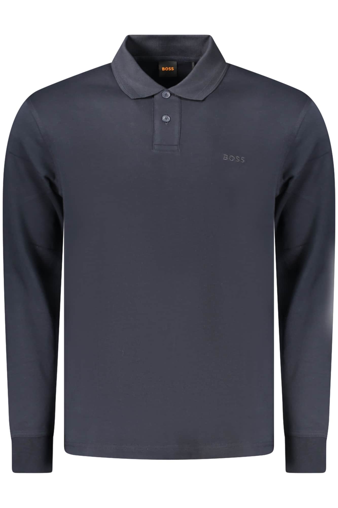 Boss herren langarm poloshirt, blau