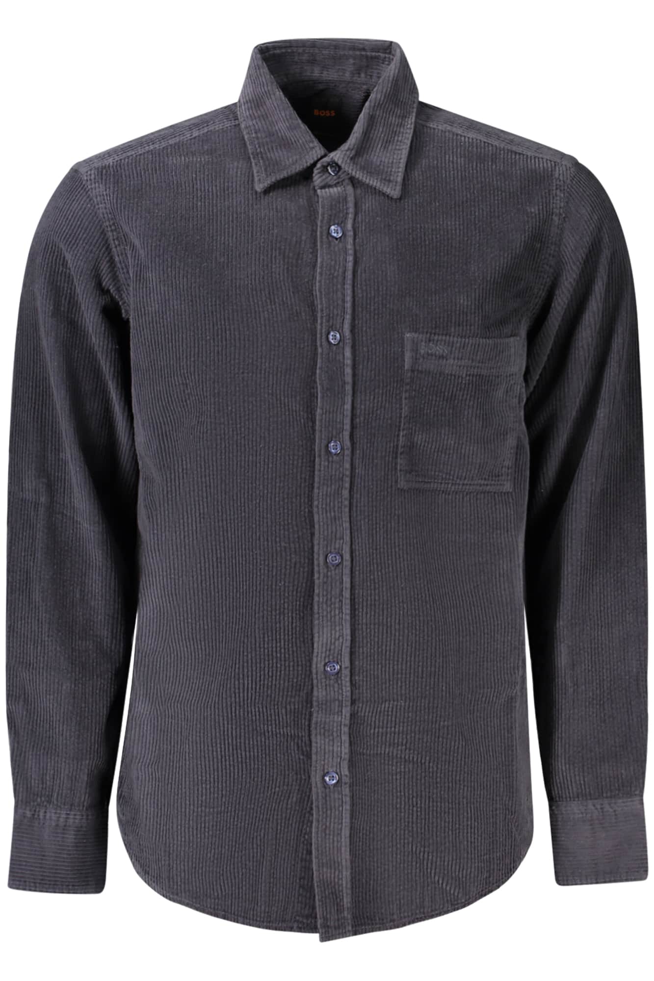 Boss herren langarm blau shirt